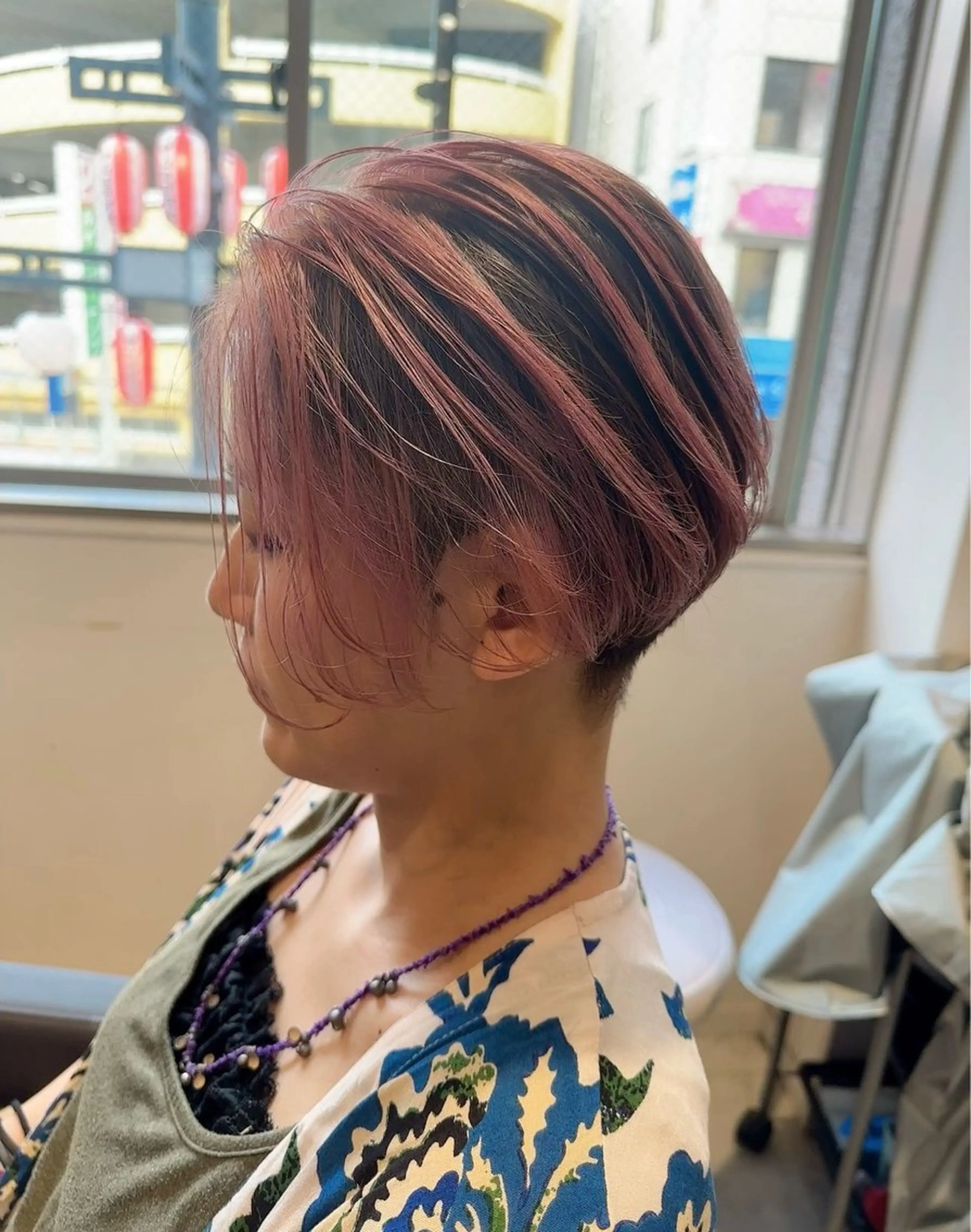 ショート カラー ヘアカラー トリートメント yu-kiハイトーン /ブリーチ無しカラーのヘアスタイル