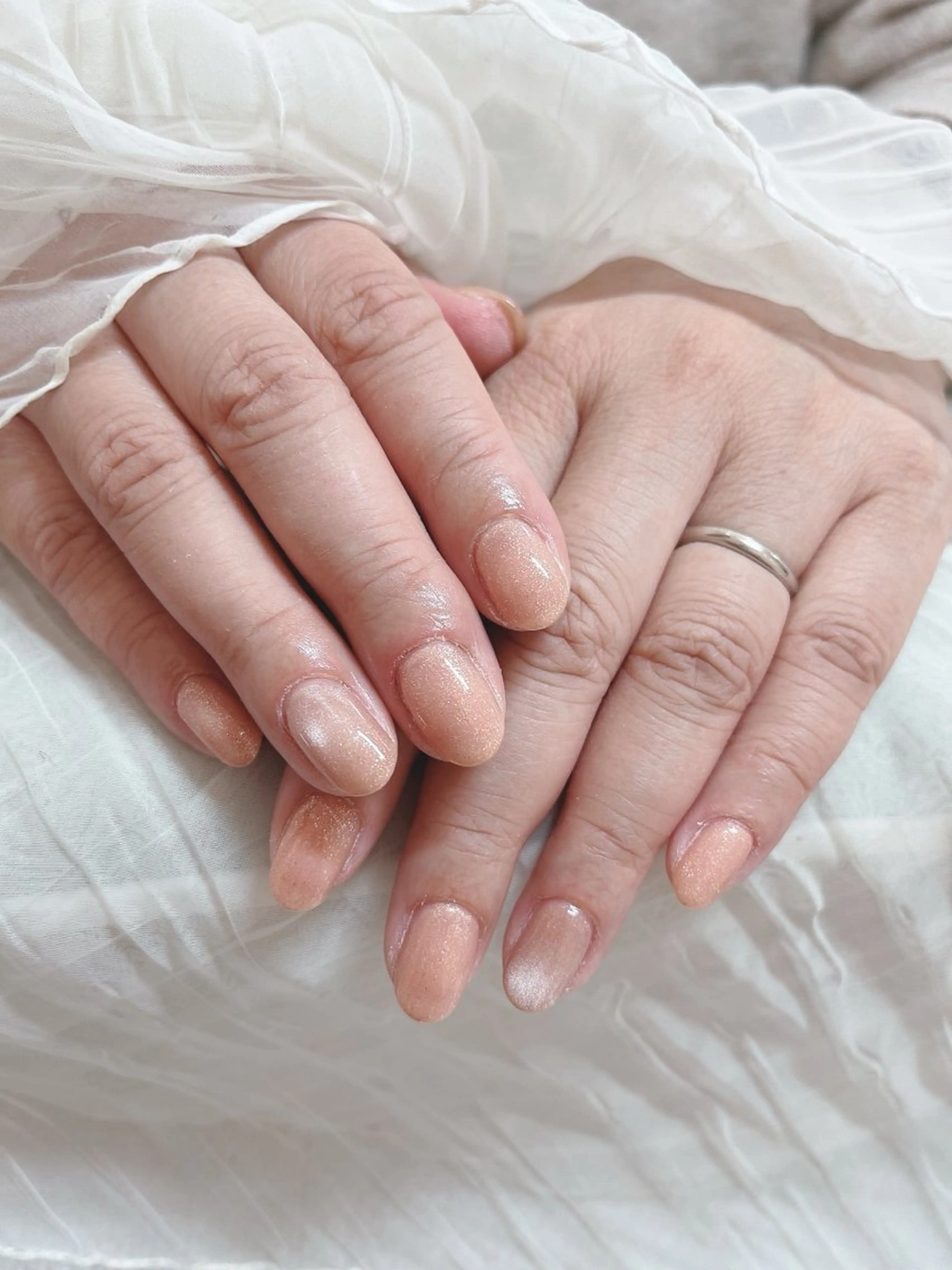 ネイル マグネットネイル ワンカラーネイル ハンドネイル プレジア ゆうこのネイルデザイン