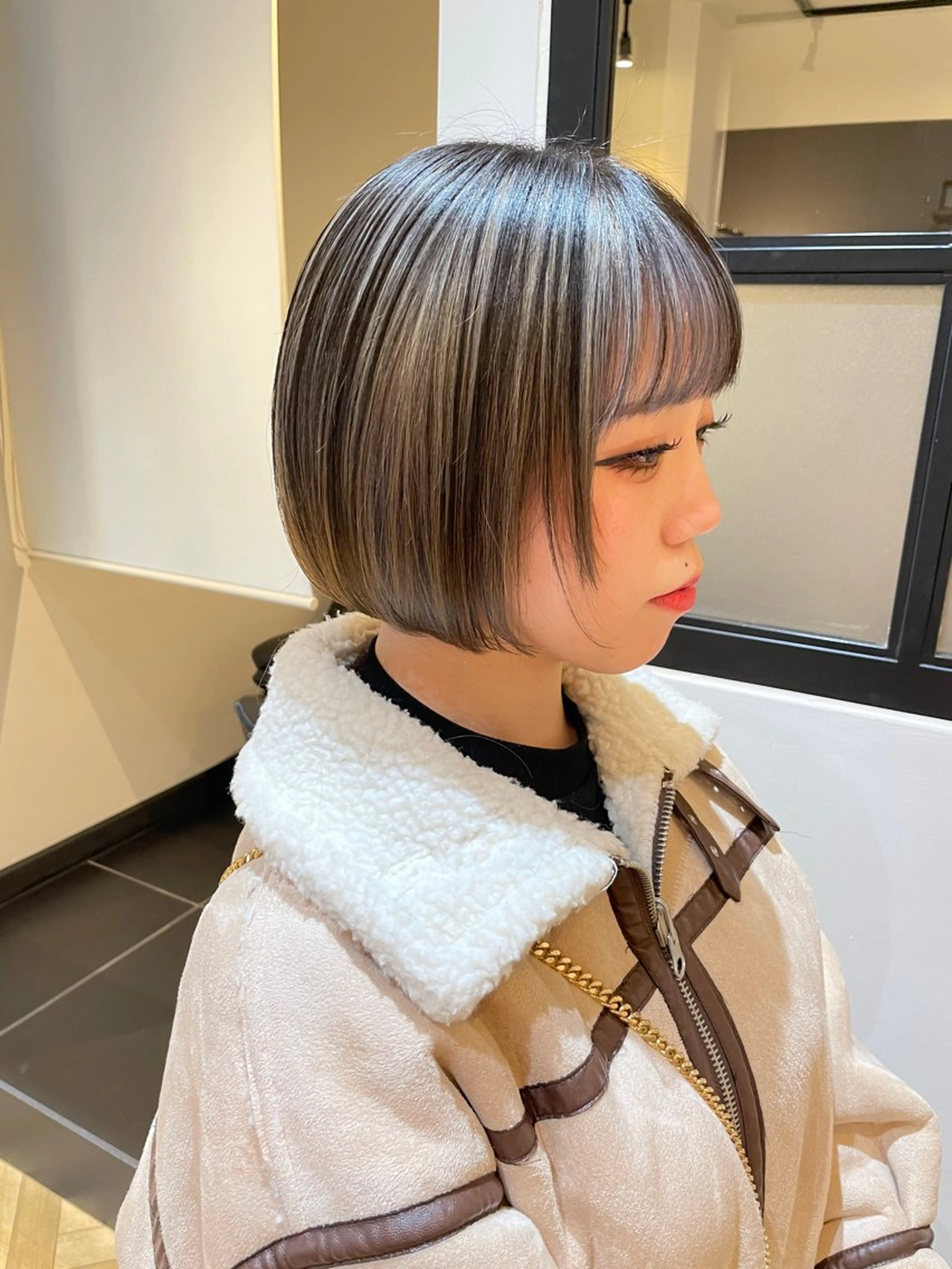 ショート カラー ヘアカラー トリートメント ﾊｲﾄｰﾝ/ｶﾗｰ/ 用賀/稲若健太郎のヘアスタイル