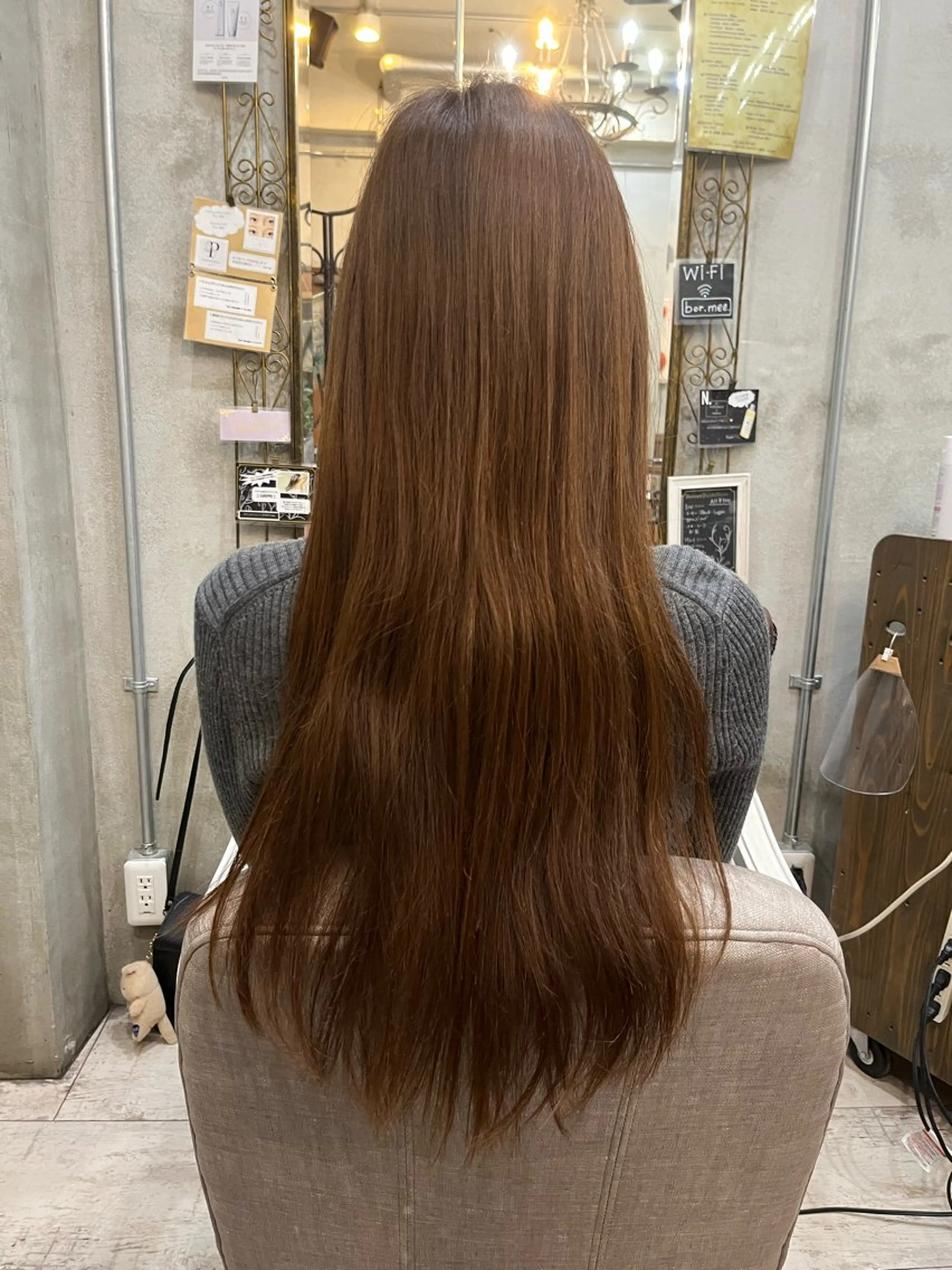 ロング カット 艶髪/ハイトーン/ ヘアセット/モエノのヘアスタイル