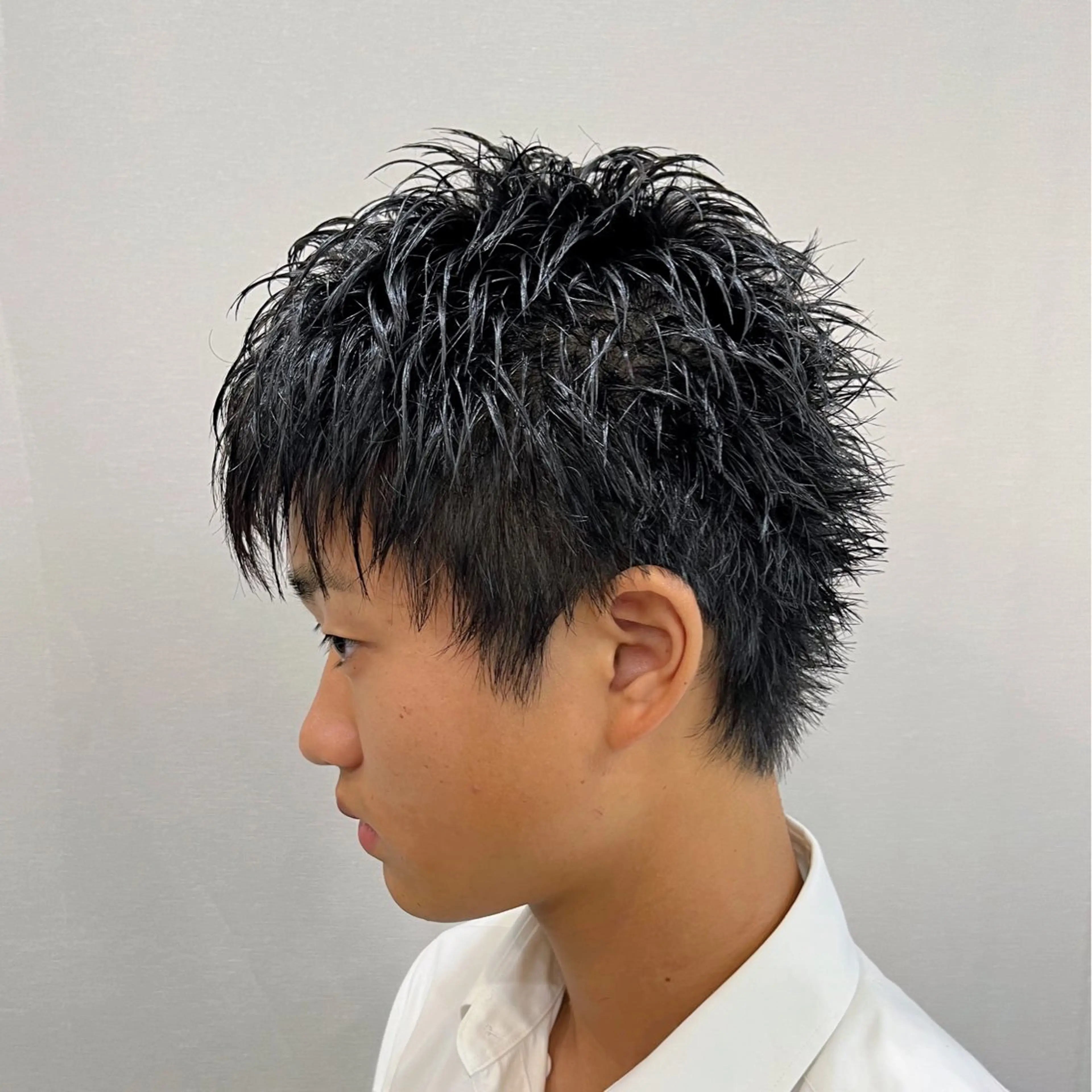 メンズ スパイキーショート 刈り上げ 押上/ショート・ボブ /パーマ/山口卓朗のヘアスタイル