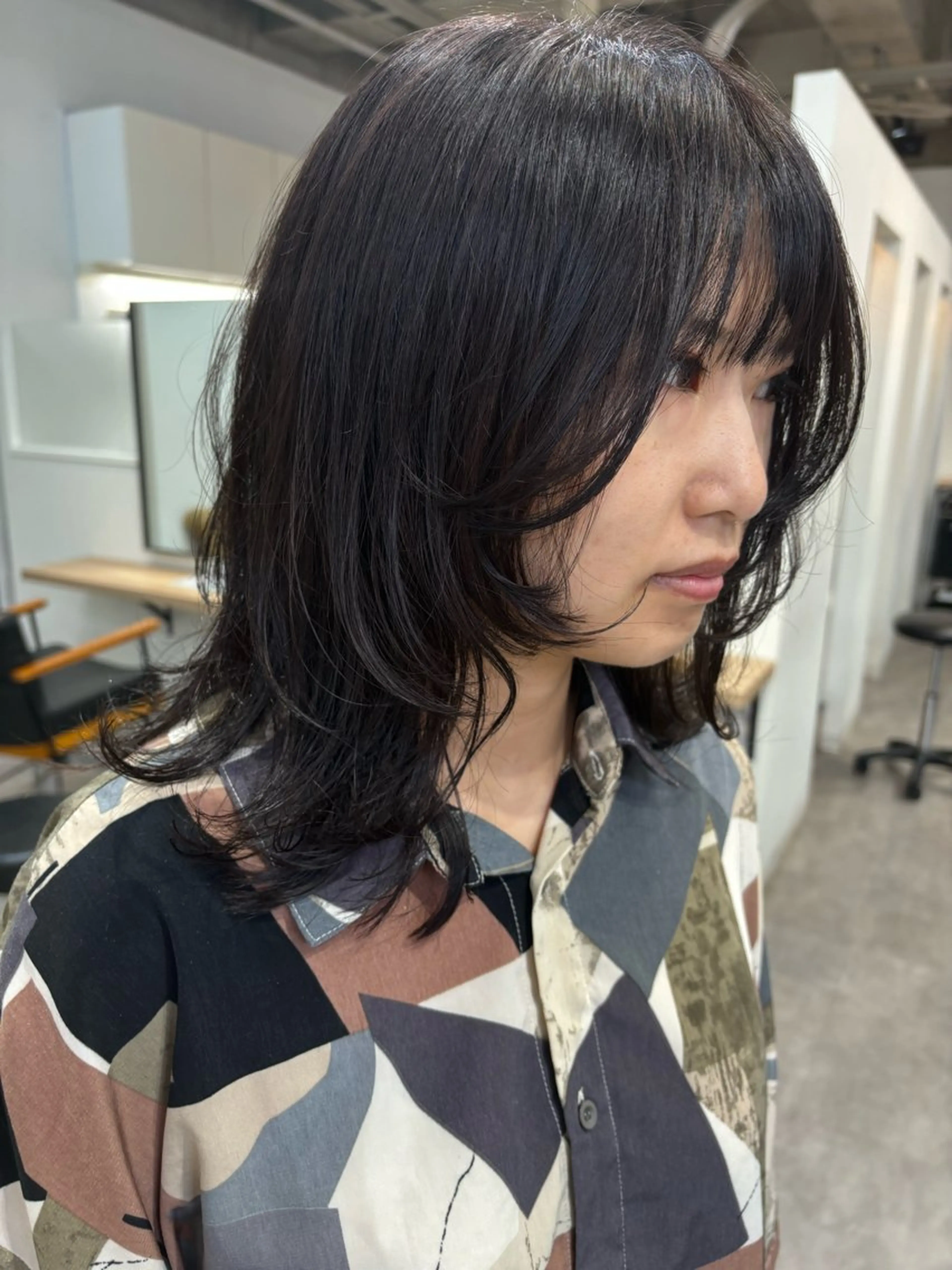 ミディアム Shu🐻‍❄️ / giinii 横浜のヘアスタイル