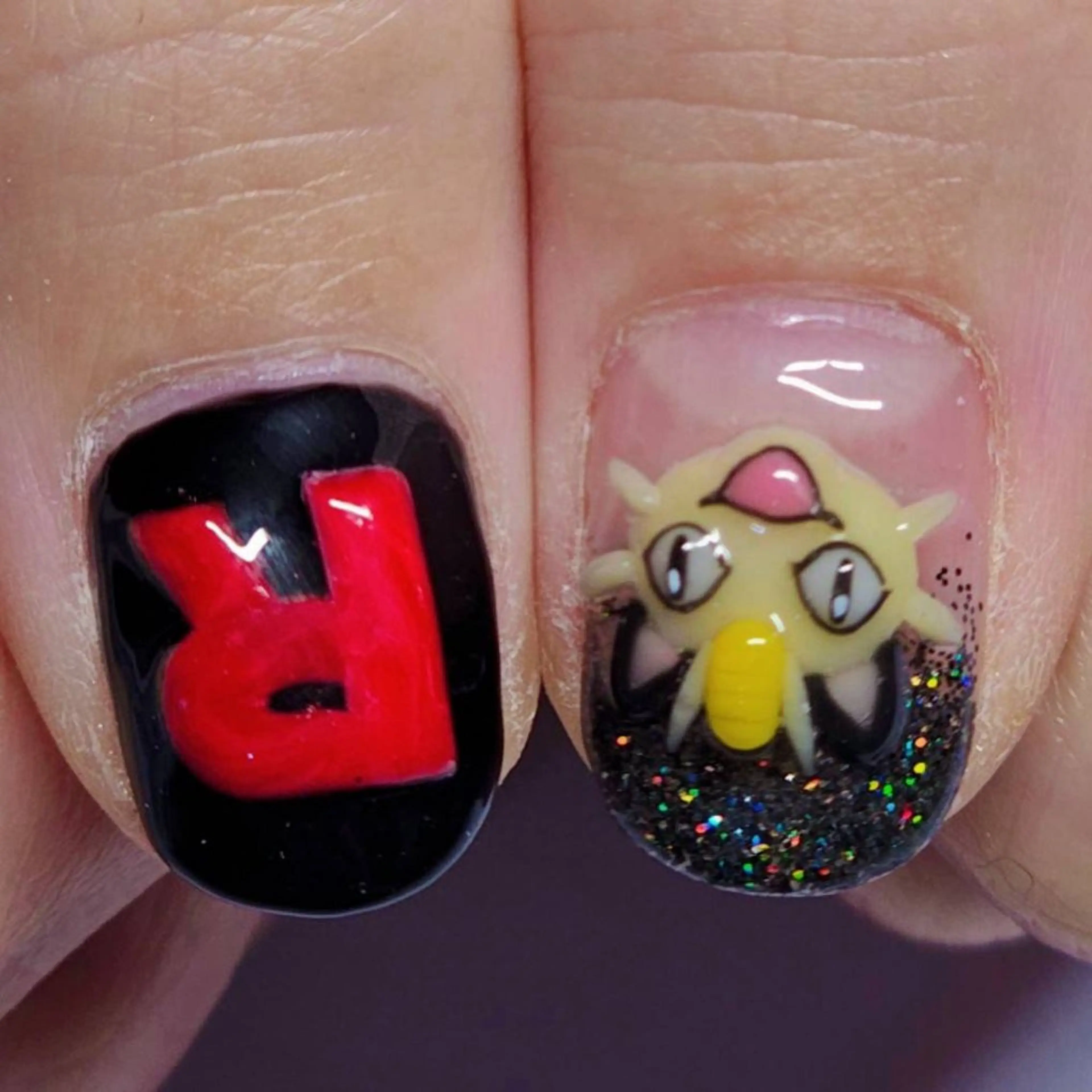 ネイル アートネイル オーロラネイル グラデーション ラメ(グリッター) ハンドネイル よしだ ひろきのネイルデザイン