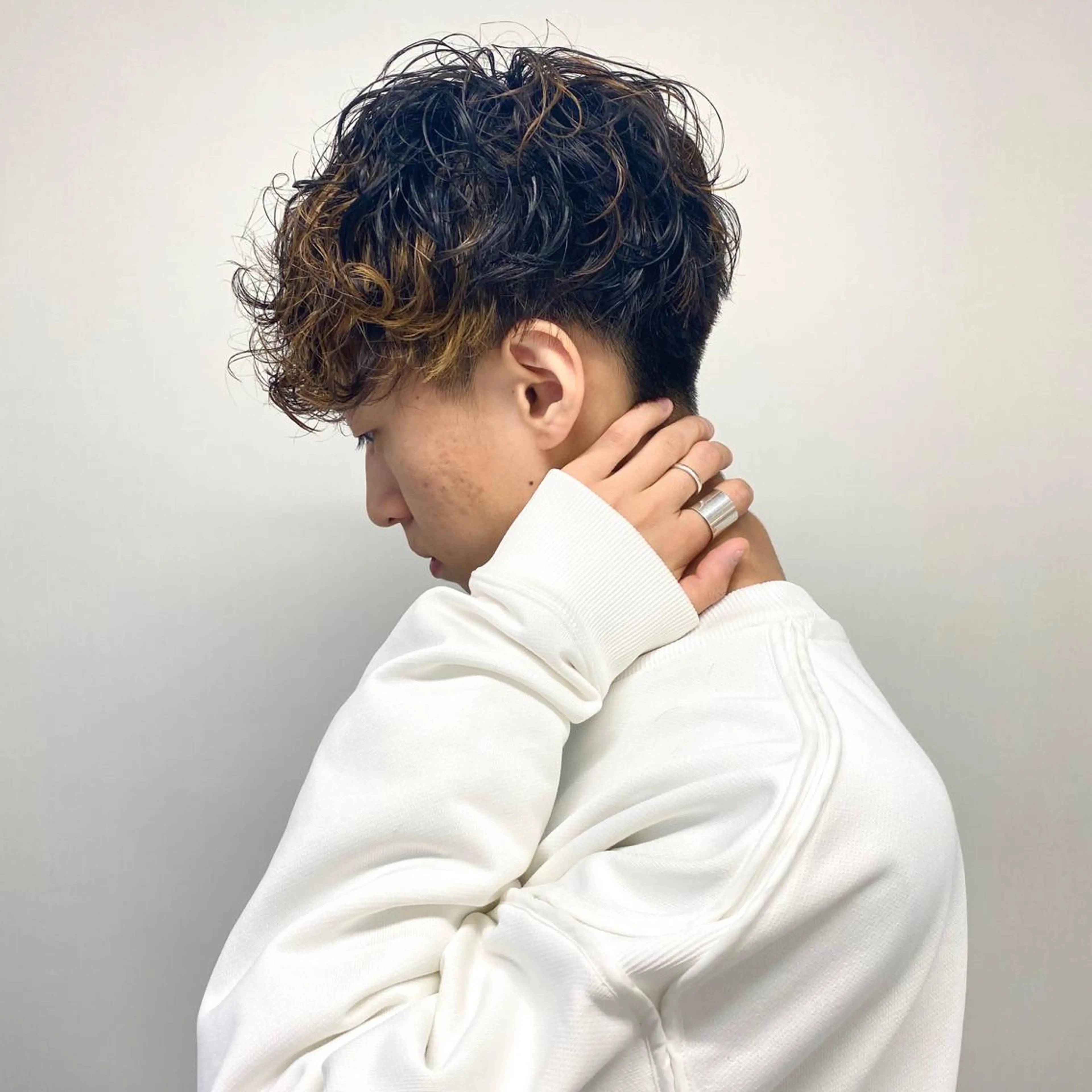 ショート パーマ メンズ カット パーマ 永野 正芳のヘアスタイル