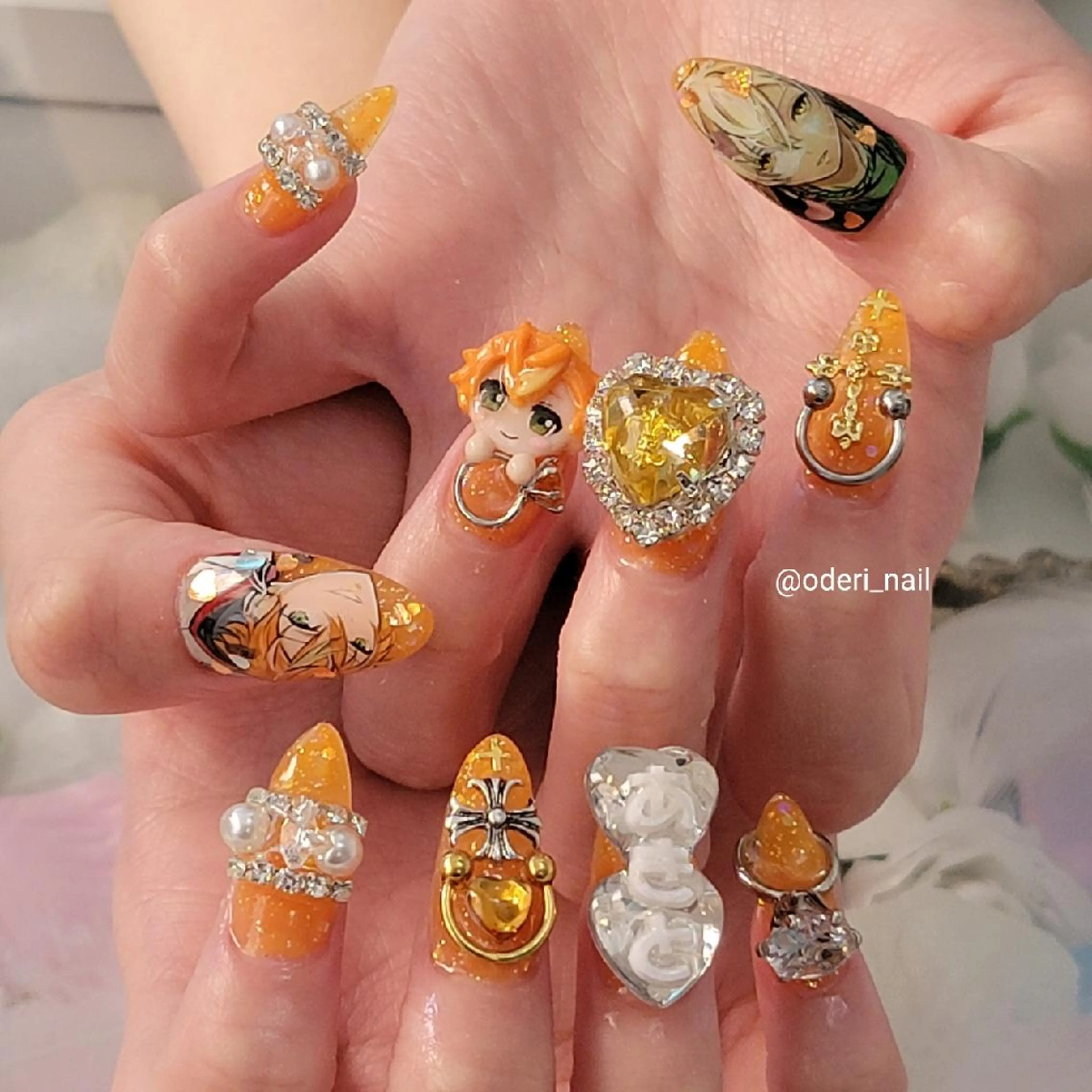 ネイル アートネイル ジェルネイル おで@ oderi_nailのネイルデザイン