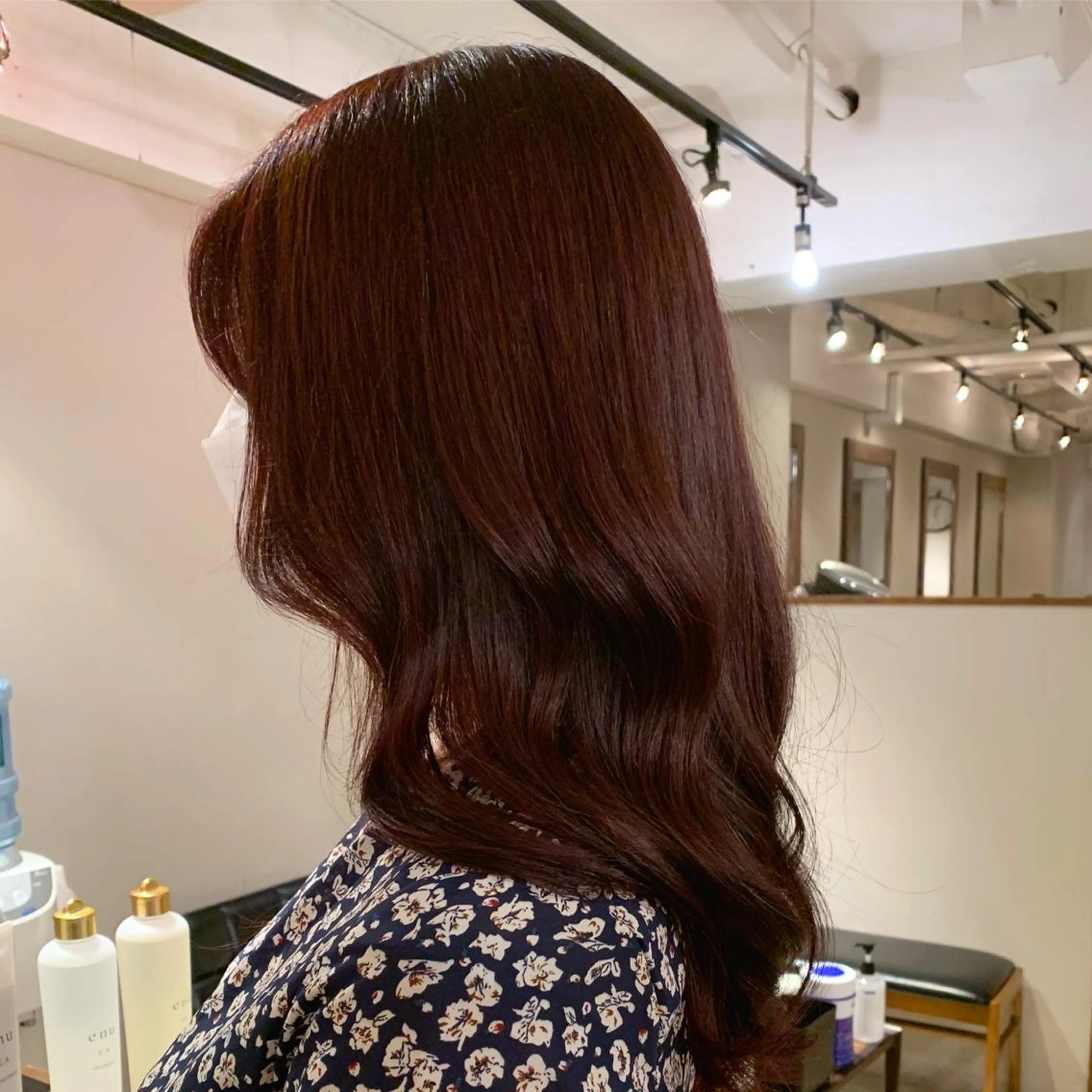 ミディアム カラー カット ヘアカラー トリートメント ヘッドスパ 透明感/オリーブ/ グレージュ/YUKAのヘアスタイル