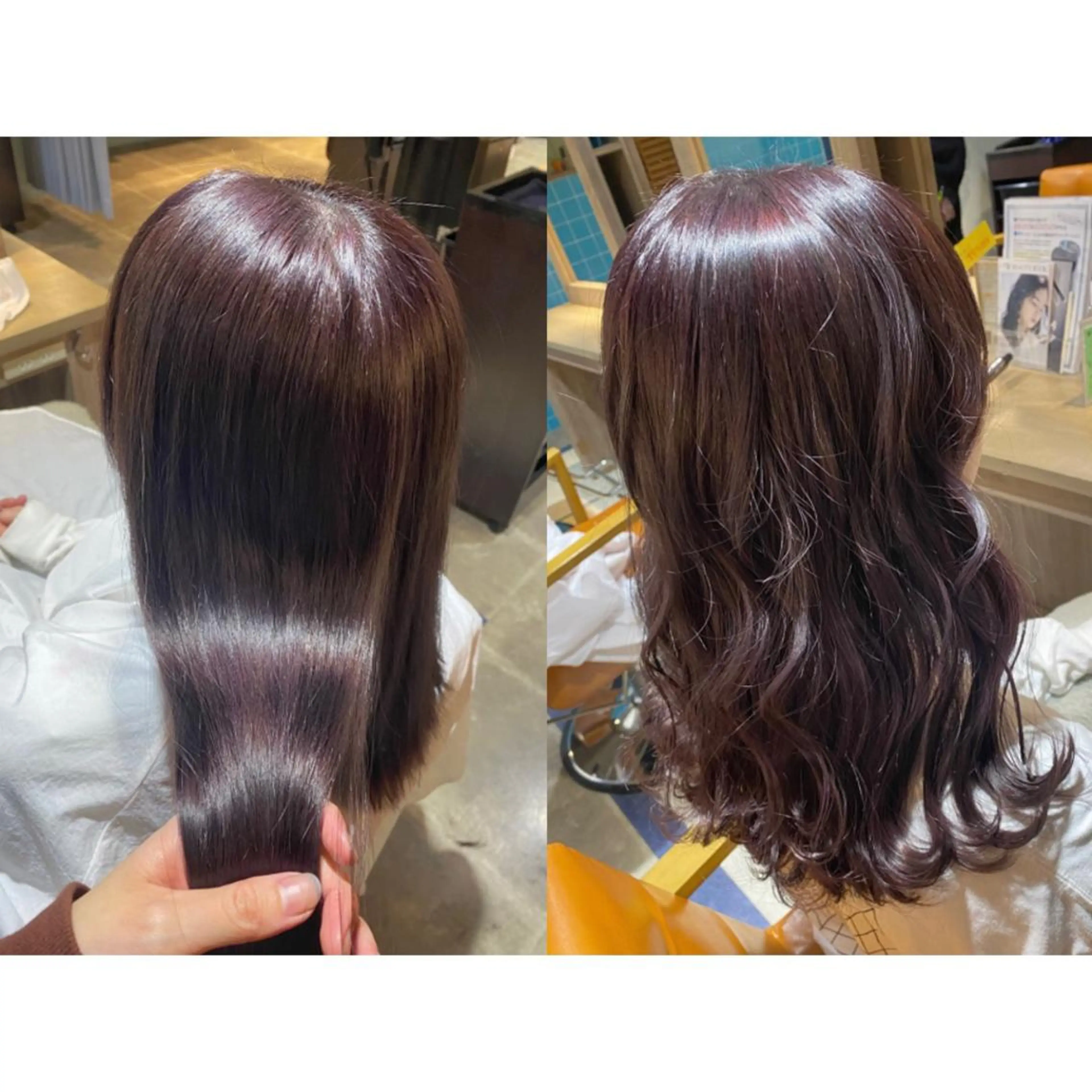 カラー ラベンダーカラー カット トリートメント 🐻結んで可愛い hair EMI🐻のヘアスタイル