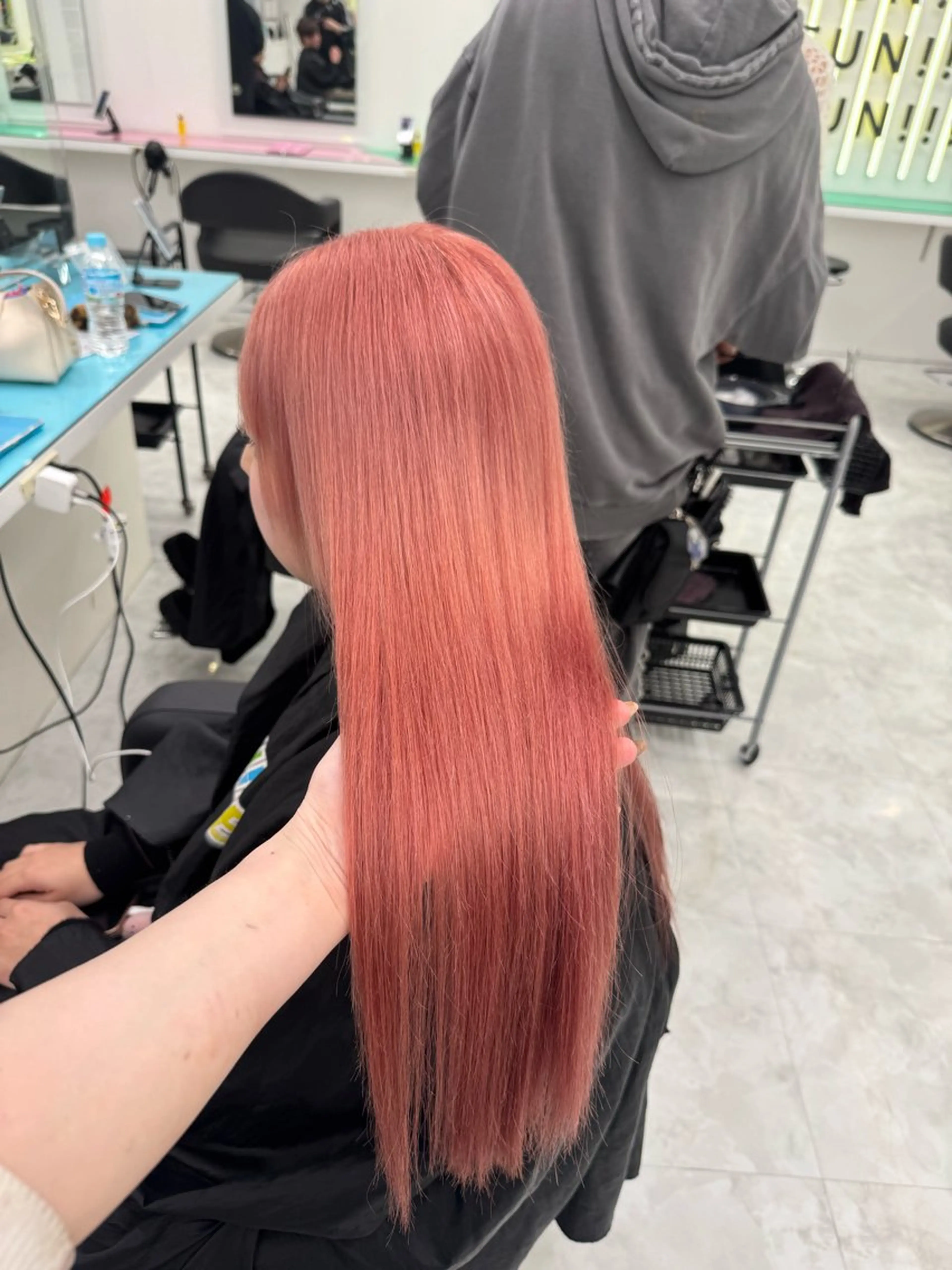 ロング カラー ヘアアレンジ えびけん/色落ちまで 可愛い♥️のヘアスタイル