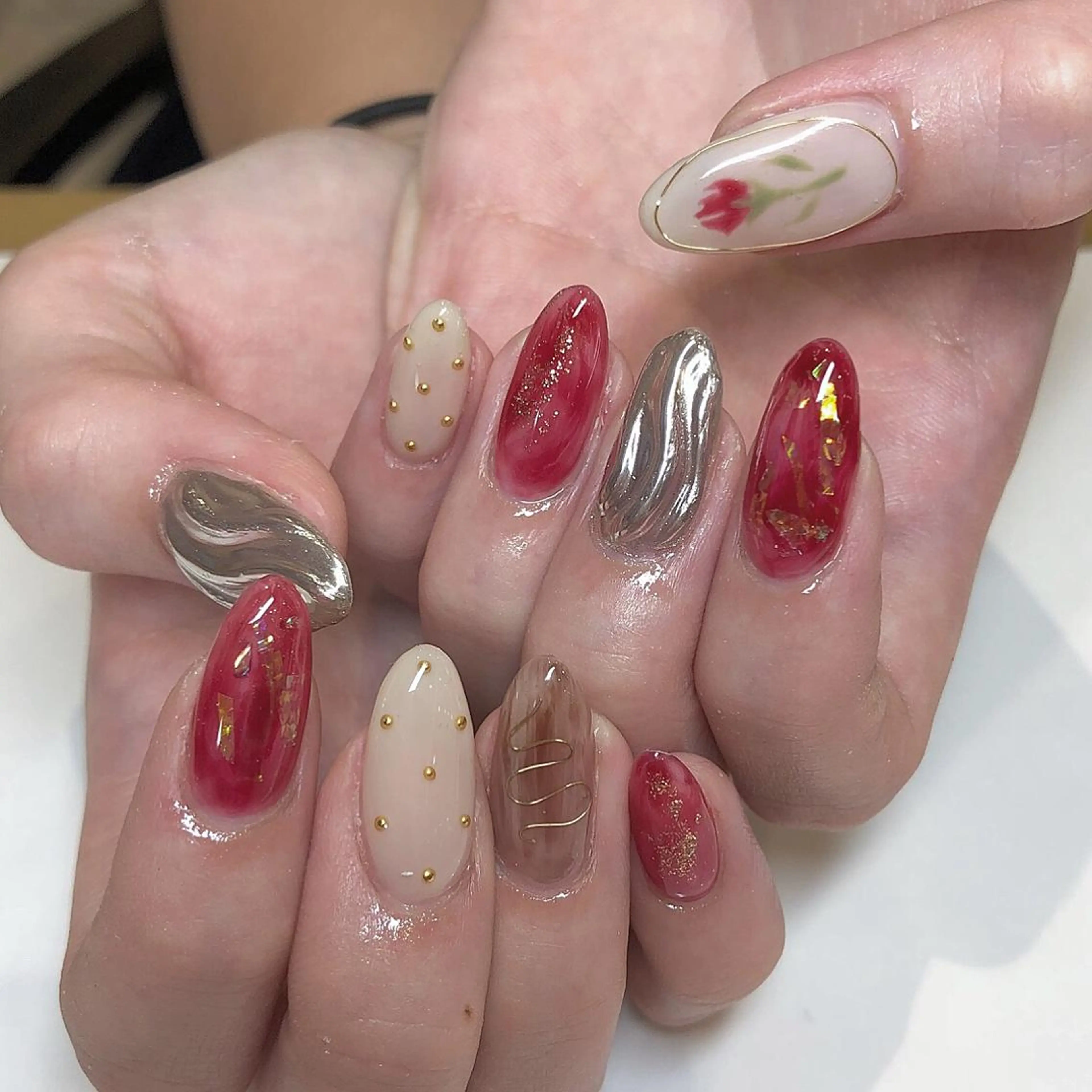 ネイル ハンドネイル 鶴田୨ৎmaison de NALIのネイルデザイン