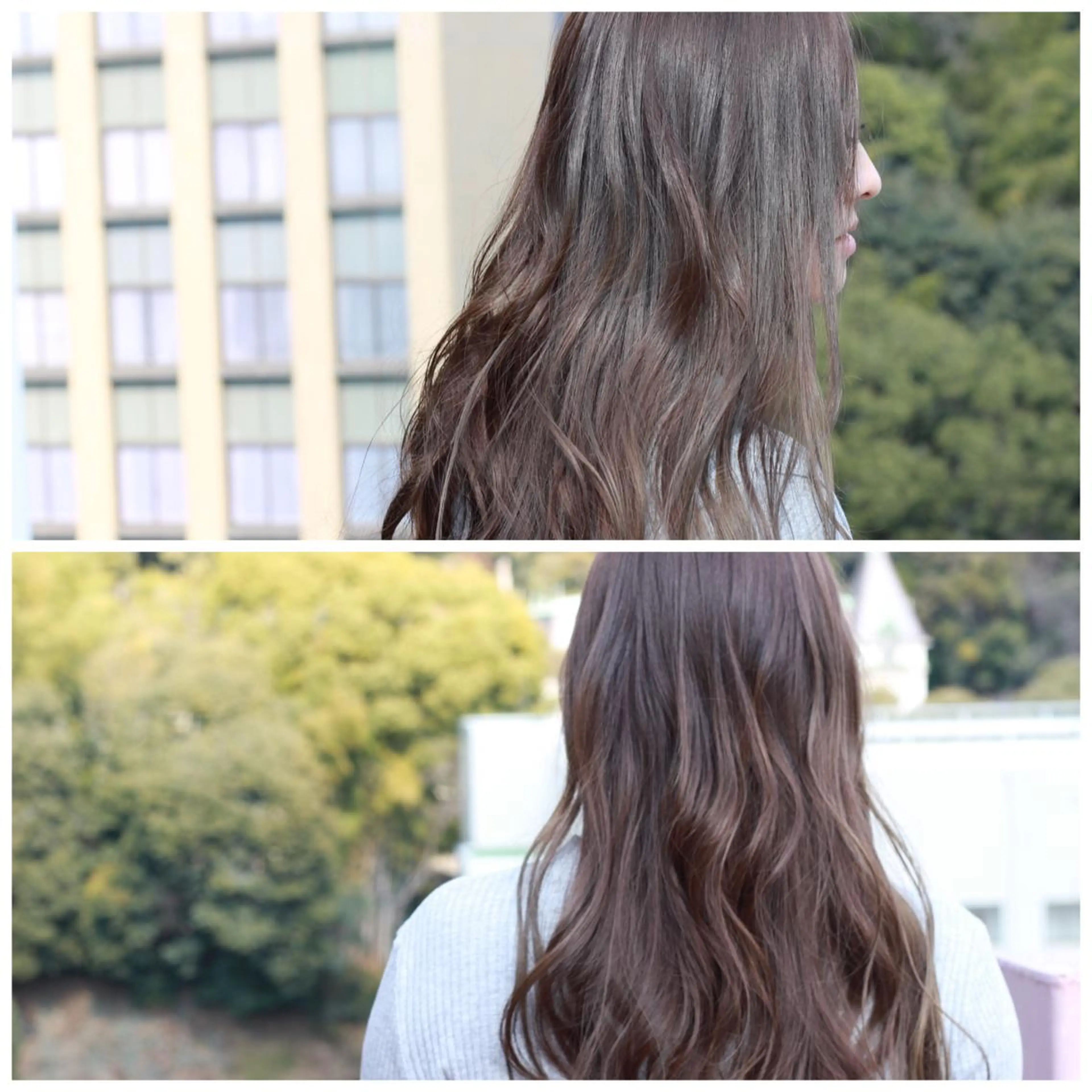 ロング カラー アッシュ ハイトーンカラー ヘアカラー Viage （ビアージュ）のヘアスタイル