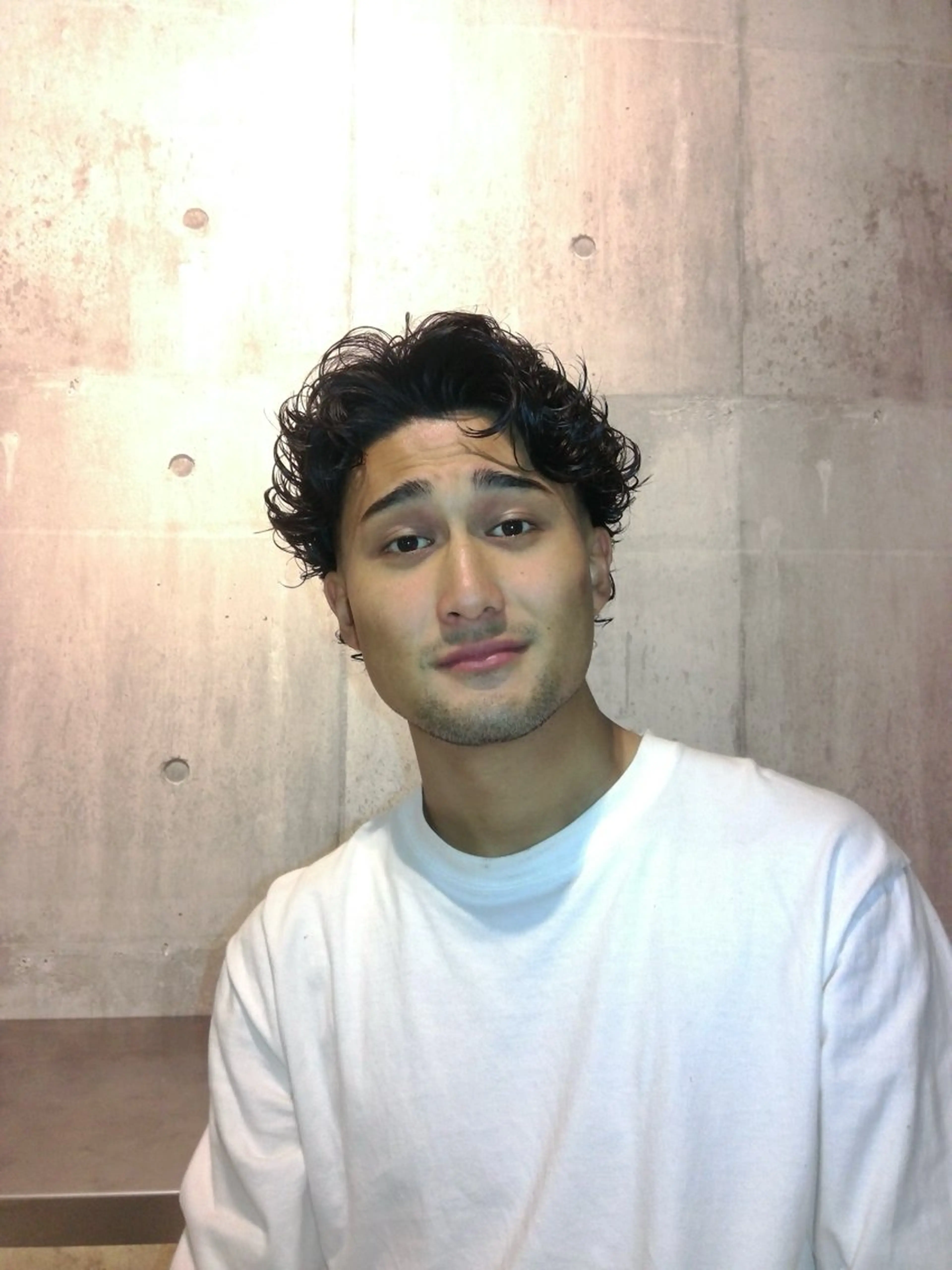 メンズ カット パーマ 窪田 力也のヘアスタイル