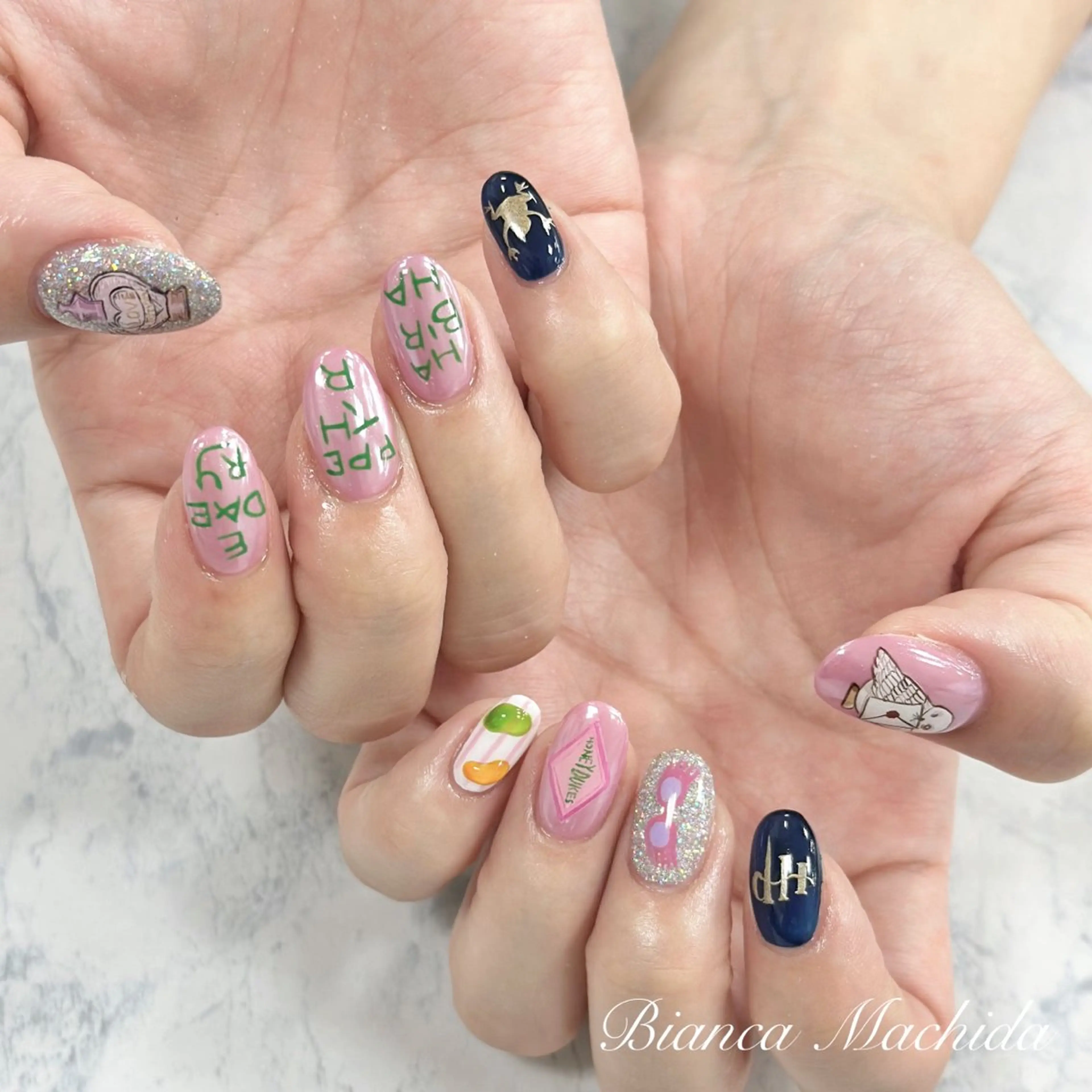 ネイル アートネイル ハンドネイル Bianca👼🏻 OIKAWAのネイルデザイン