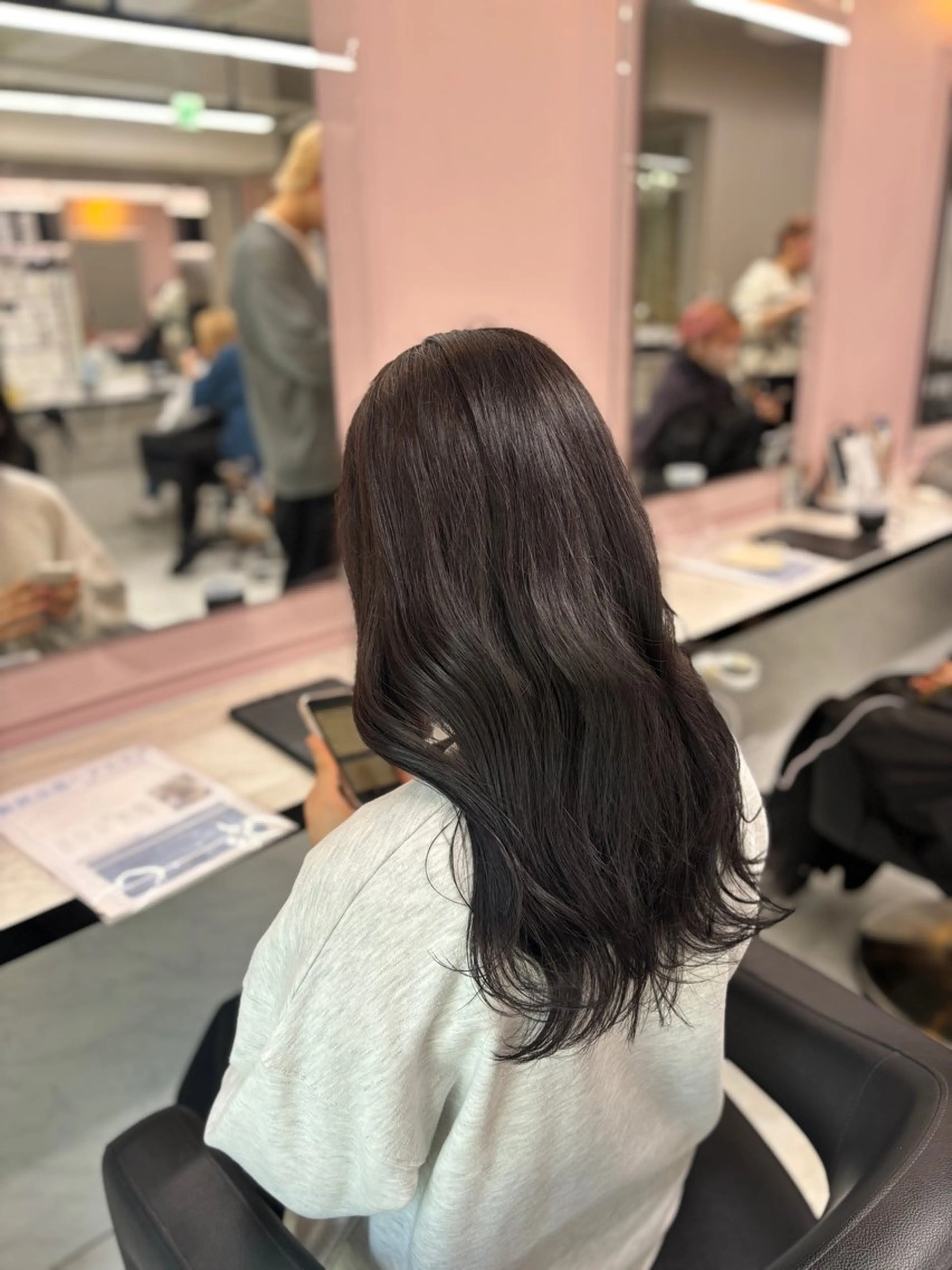 ロング カラー 韓国風ヘア 💙ハイトーン韓国風 色白ヘア💙manaのヘアスタイル