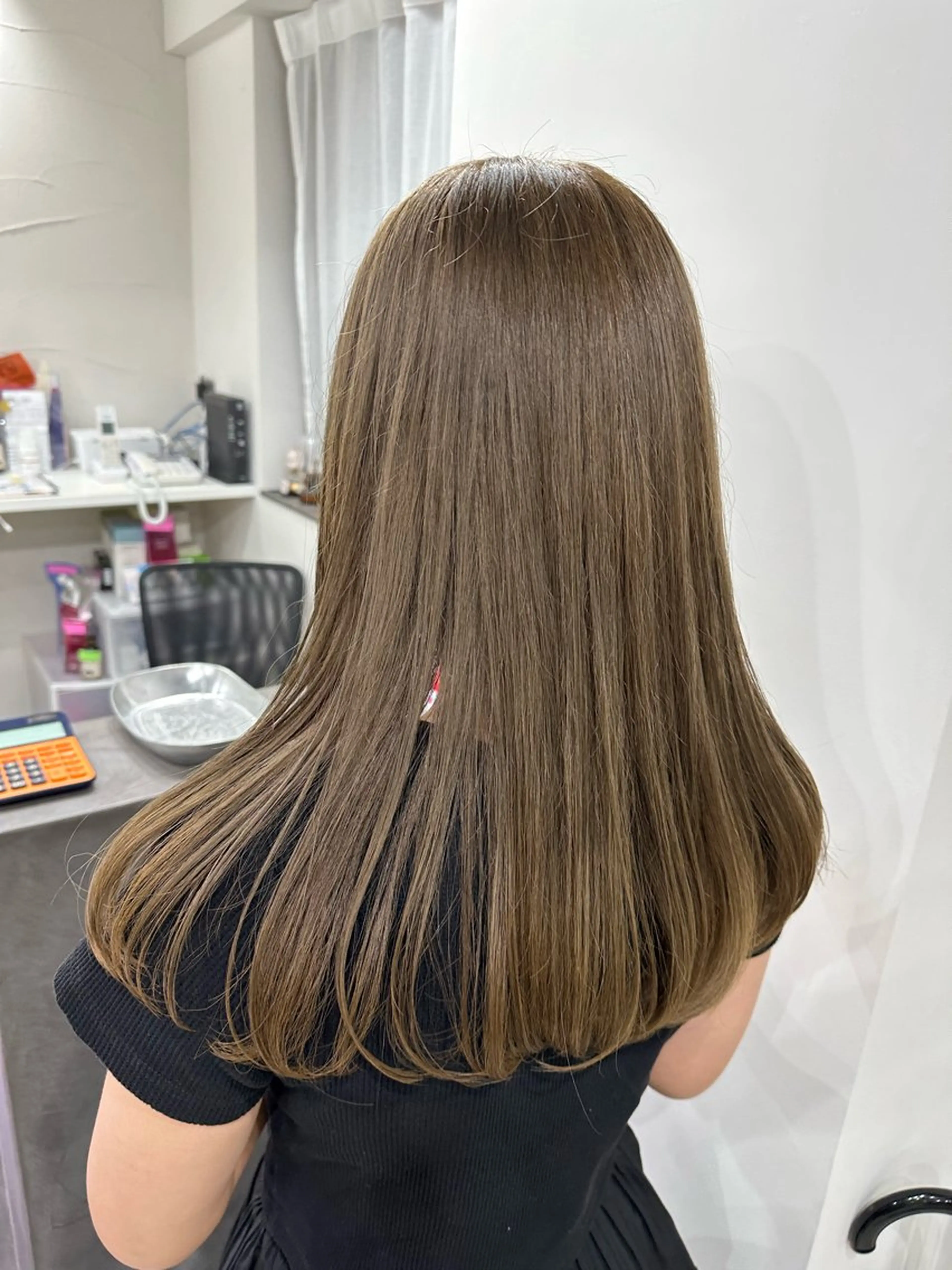 セミロング カラー さあや 【透け感/艶感】のヘアスタイル