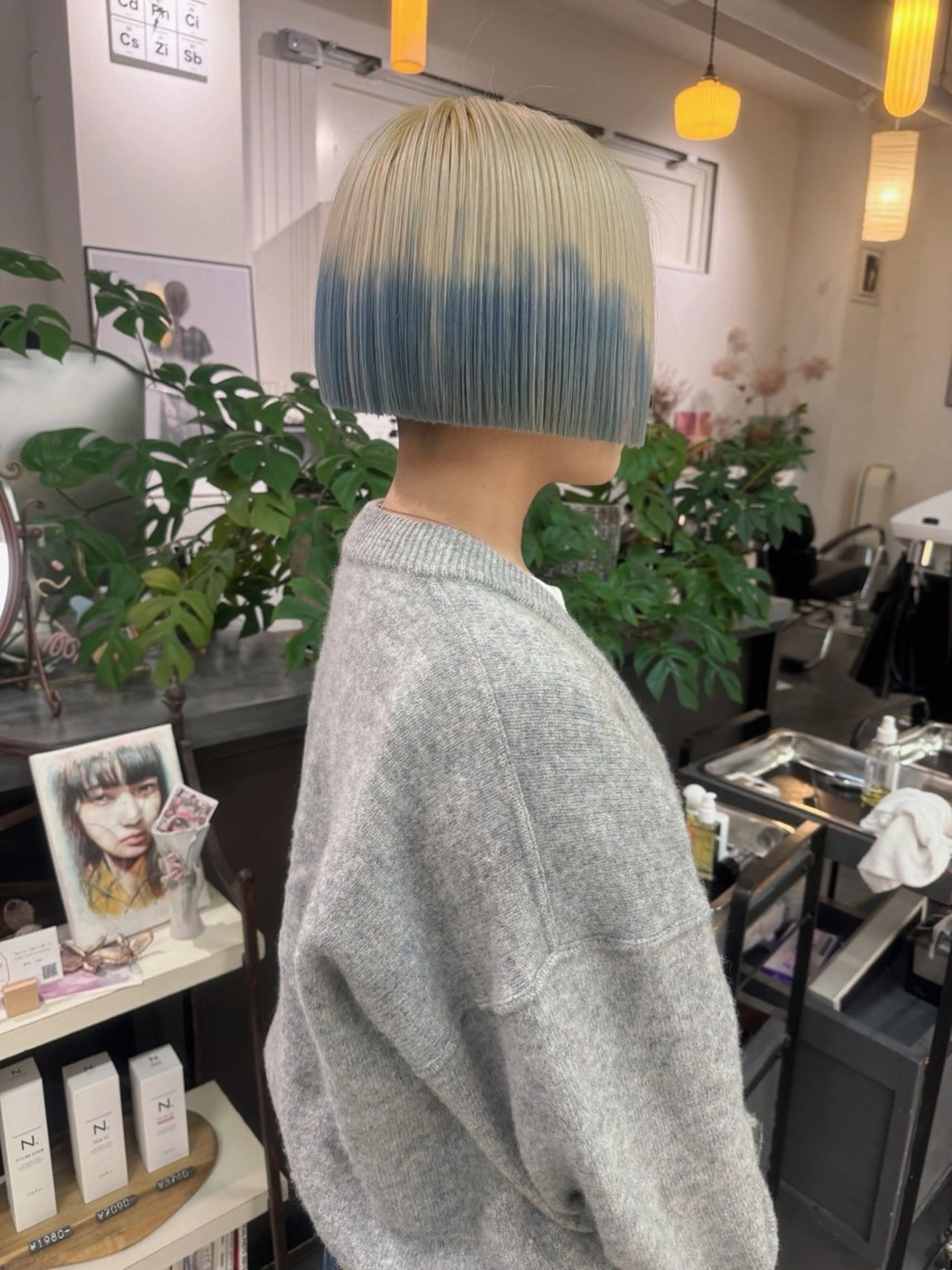 ショート カラー ブルーカラー ボブ ooit 【オーイット】のヘアスタイル