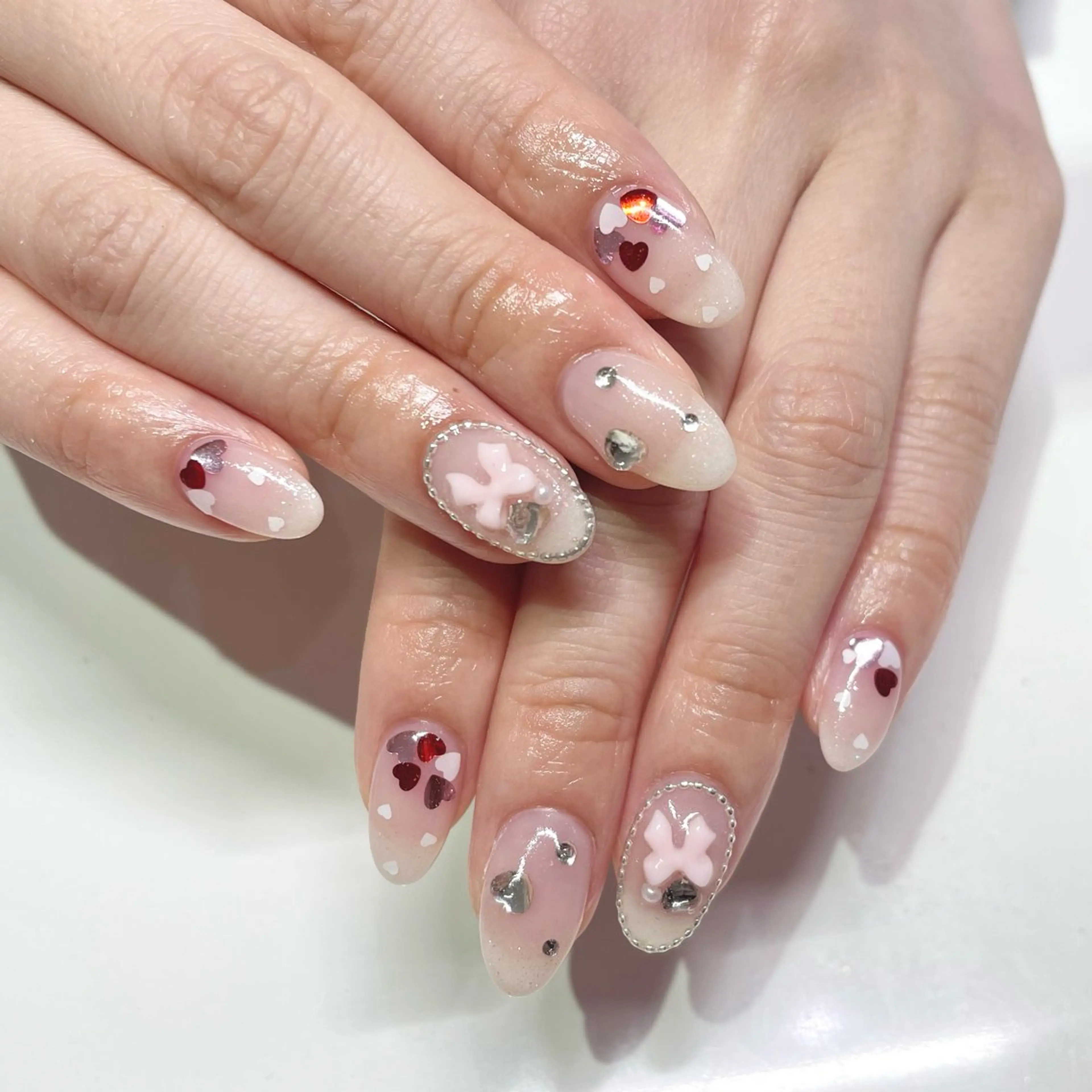 【オフなし】ハンド90分付け放題🤍※パーツをたくさん付けたい方はこちら🎀の写真