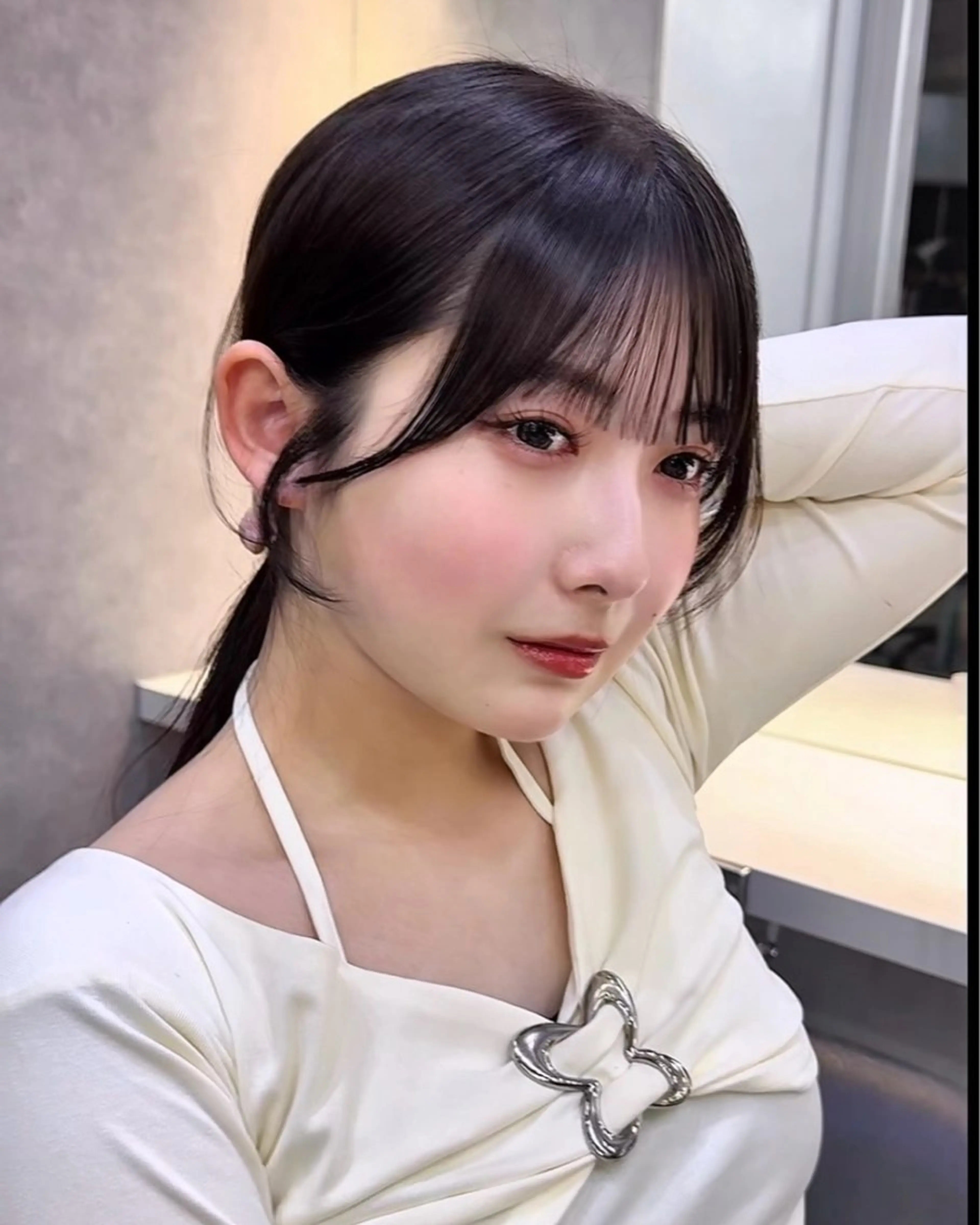 ミディアム レイヤーと顔まわり 大好き❣️関口拓馬のヘアスタイル