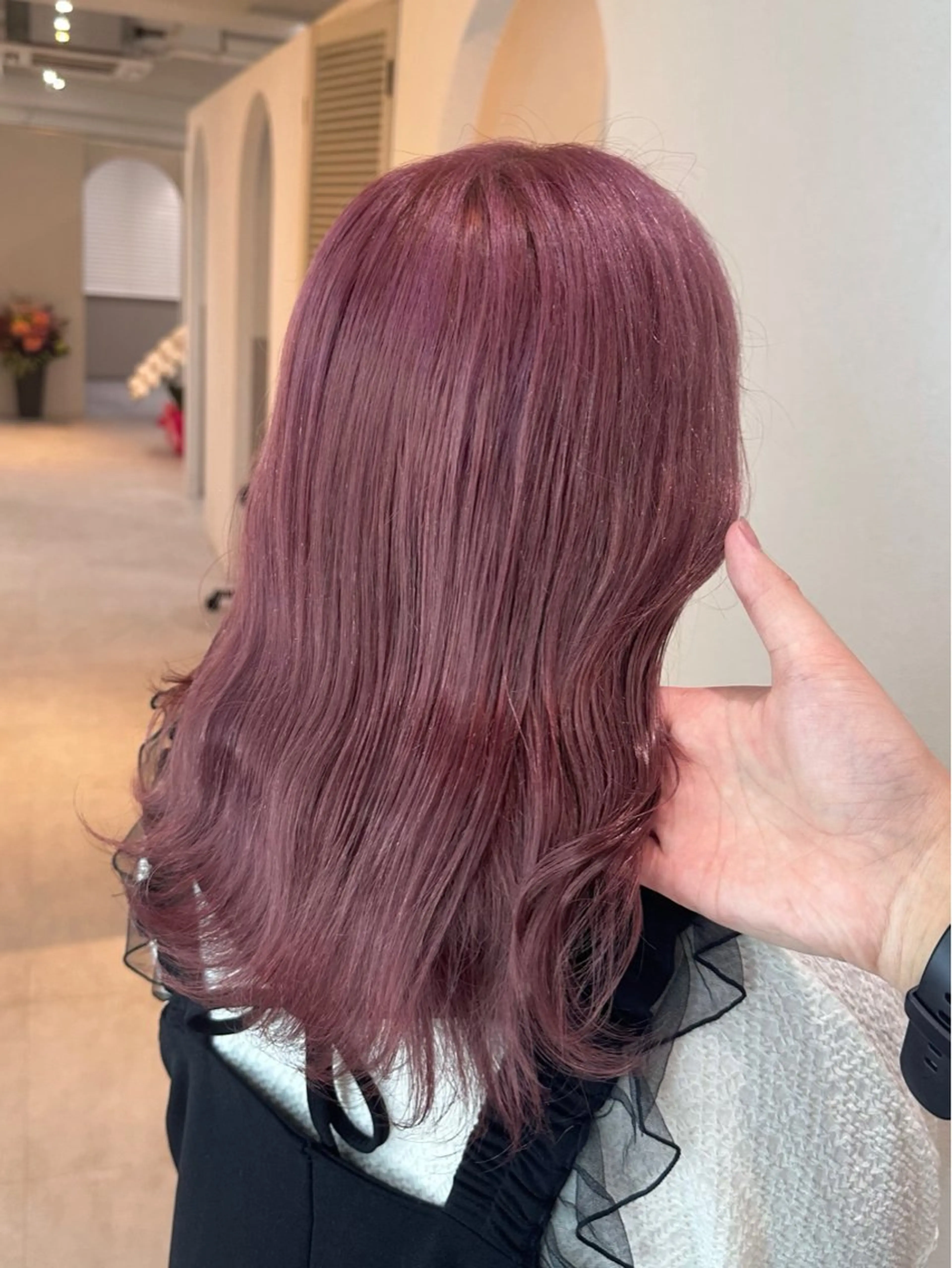 セミロング カラー ヘアカラー トリートメント 🪞個室サロン/韓国 艶髪/keito🪞のヘアスタイル