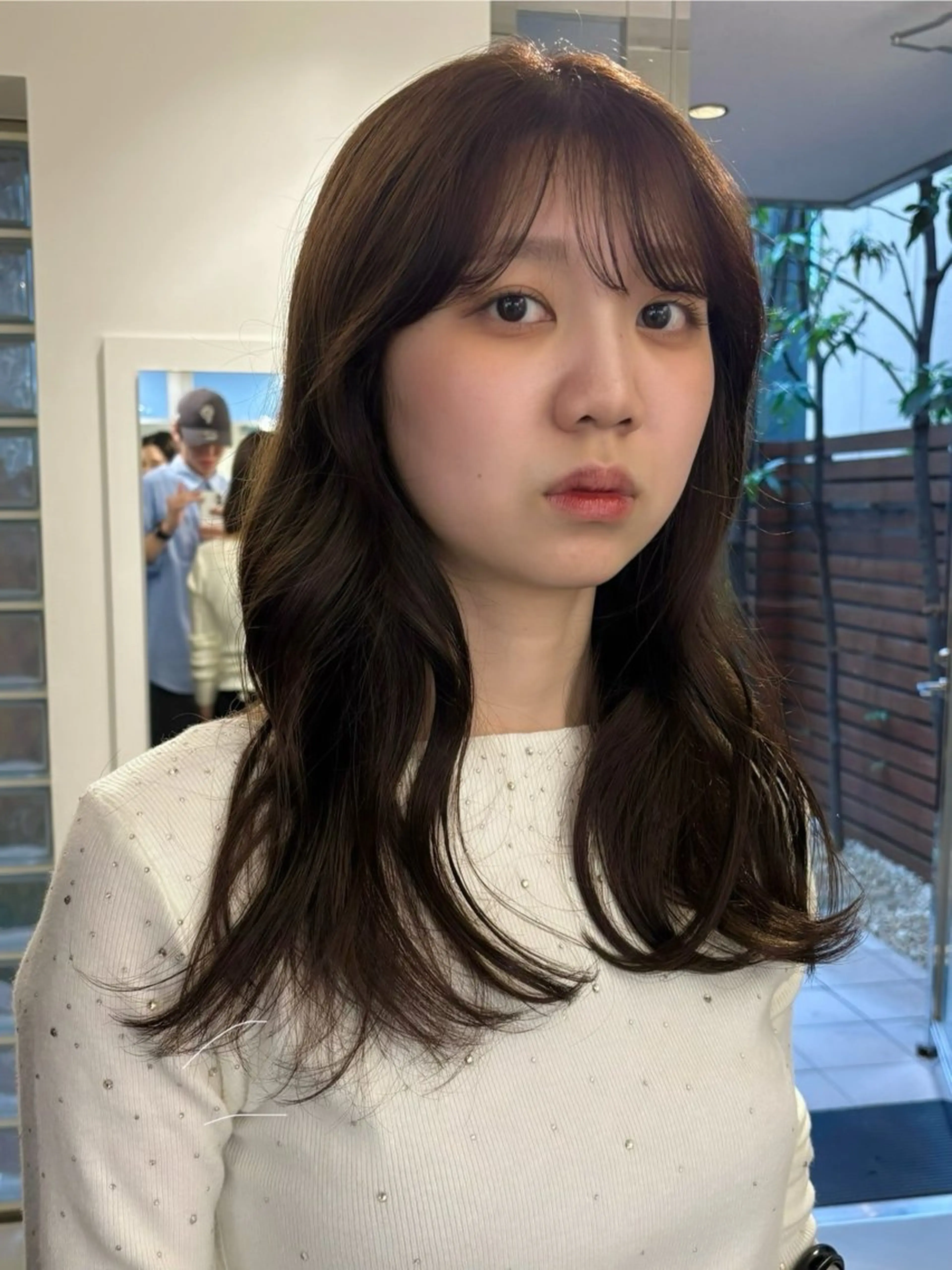 セミロング カラー カット ヘアカラー 村田 りょうやのヘアスタイル