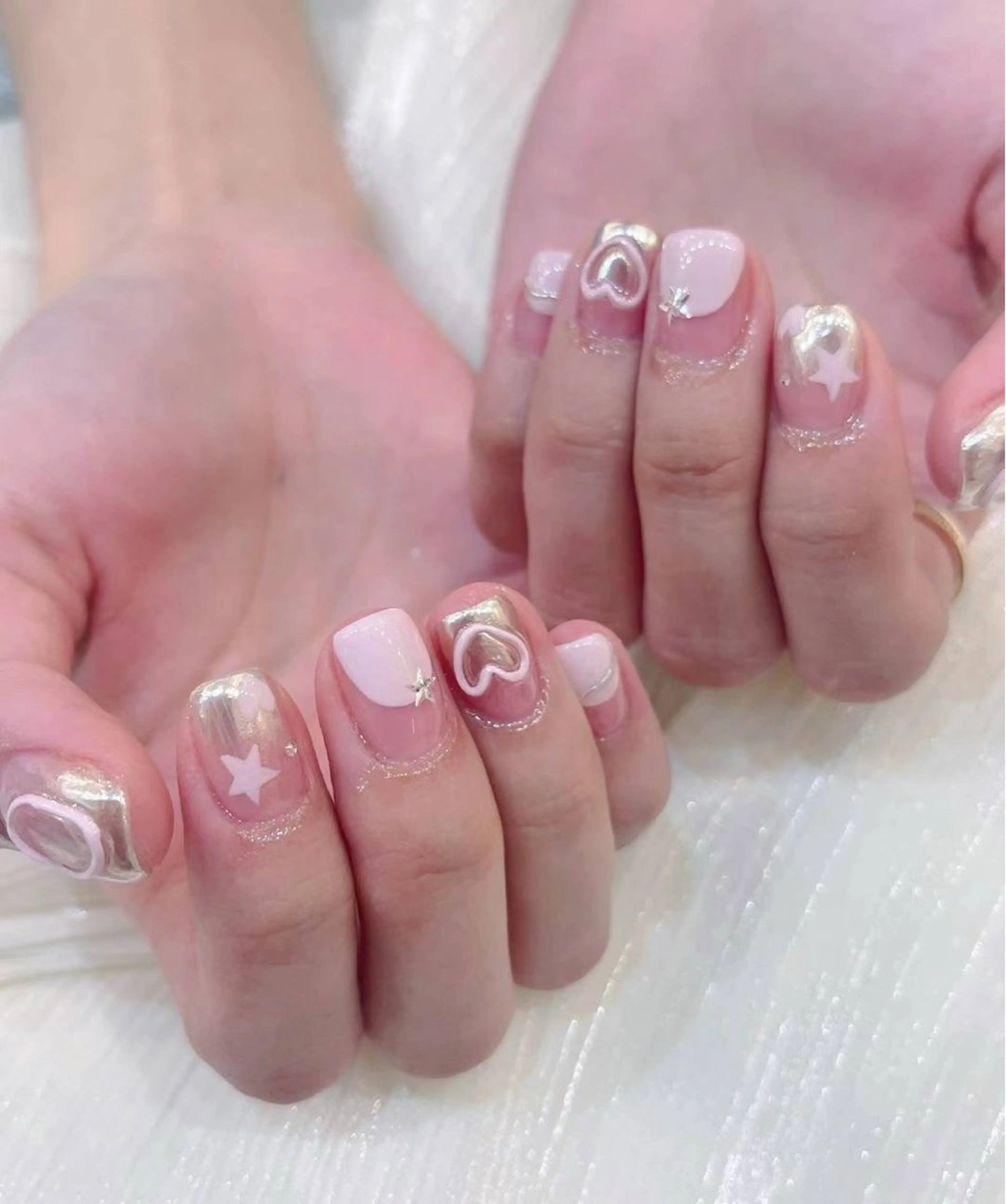 ネイル アートネイル フラワーネイル フットネイル ジェルネイル ゴールド Babarla Nailのネイルデザイン