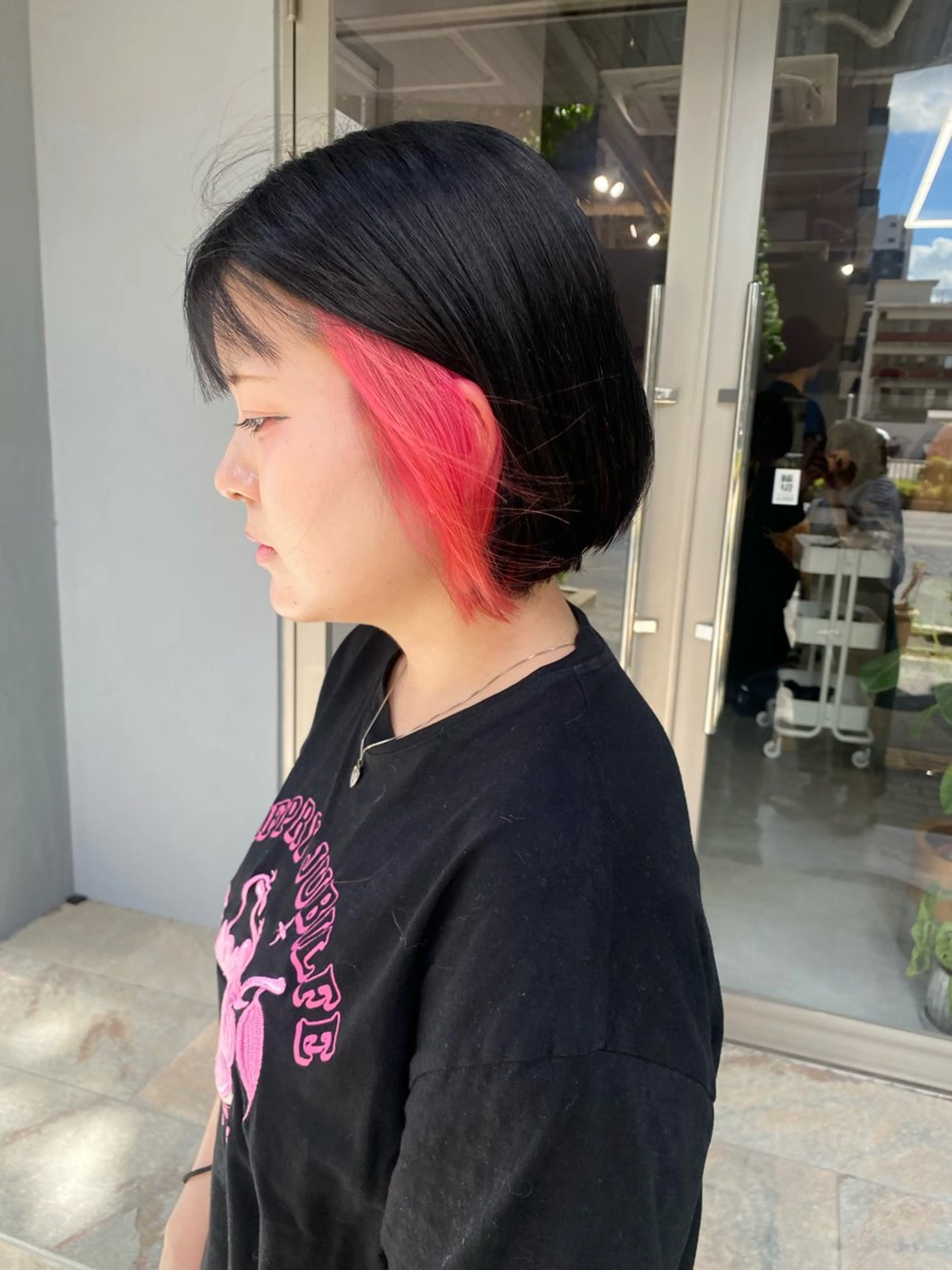 ショート カラー ヘアカラー 前橋 姫奈のヘアスタイル
