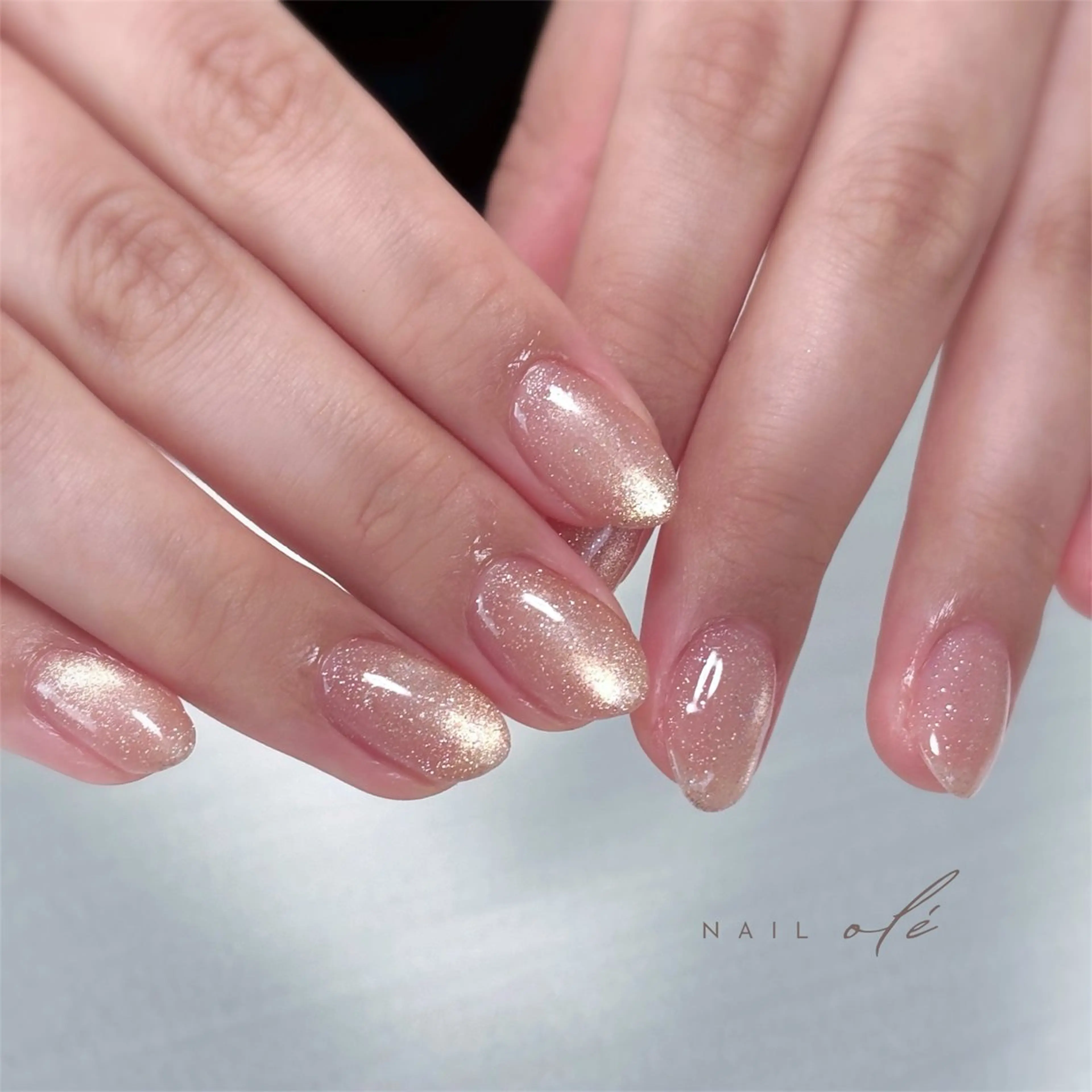 ネイル フラッシュネイル フラッシュマグ マグネットネイル オフィスネイル シンプルネイル ハンドネイル NAIL oleのネイルデザイン