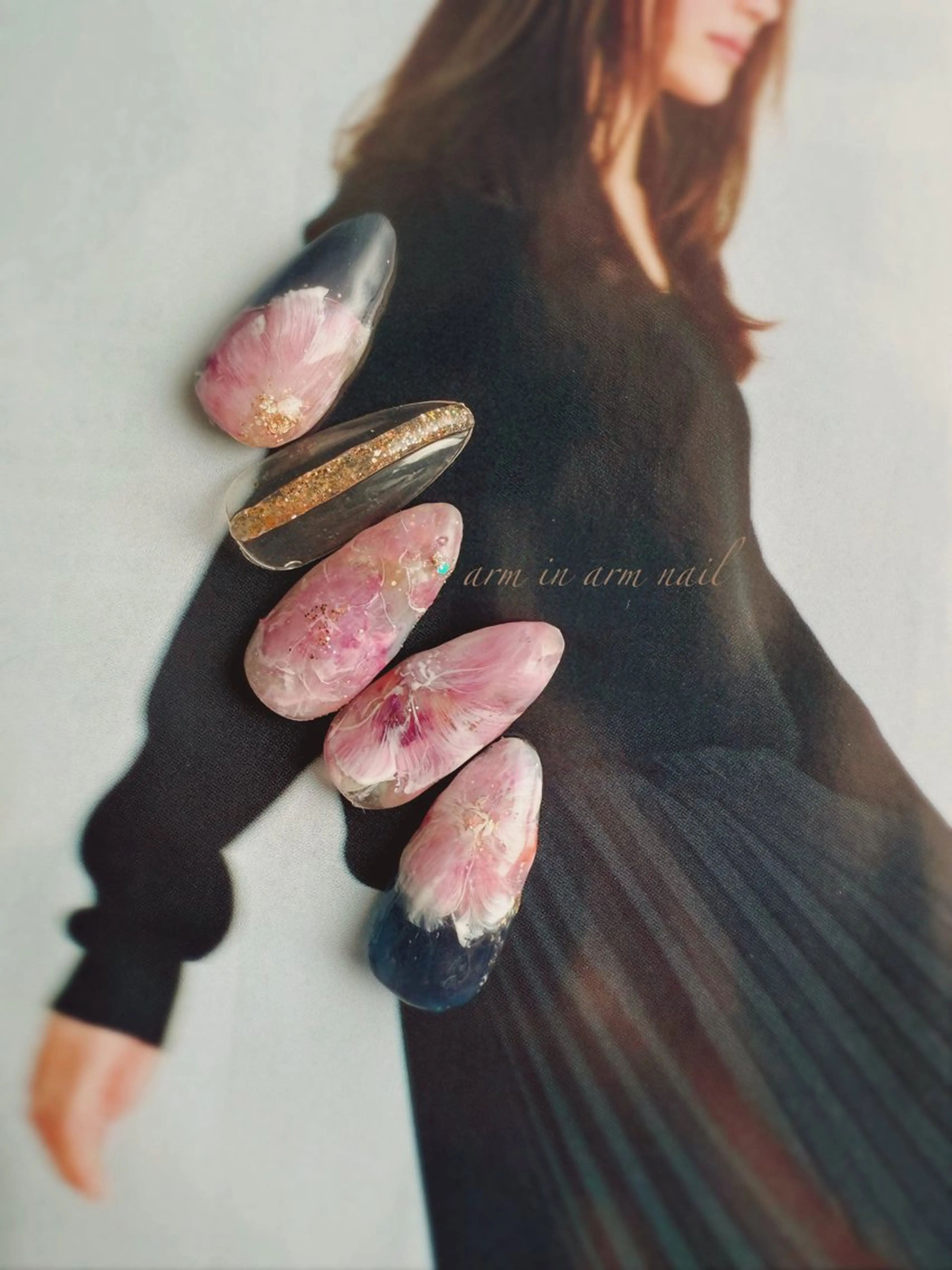 ネイル arm in arm ︎✿Yamamotoのマツエク・マツパデザイン