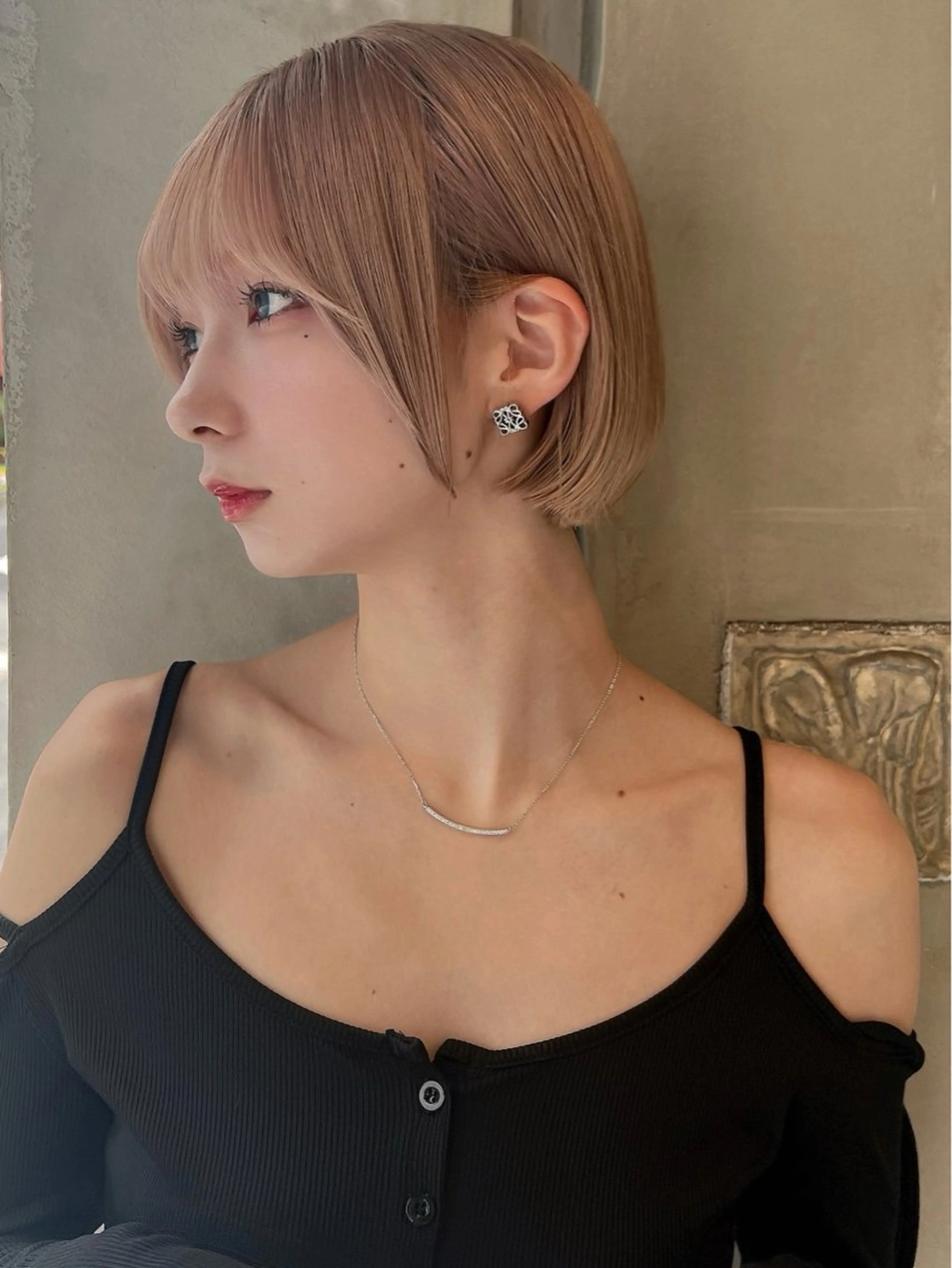 ショート カラー ショートボブ ベージュカラー ブリーチ ケアブリーチ 透明感カラー カット ヘアカラー 💎透明感カラー特化 💎TAISEIのヘアスタイル
