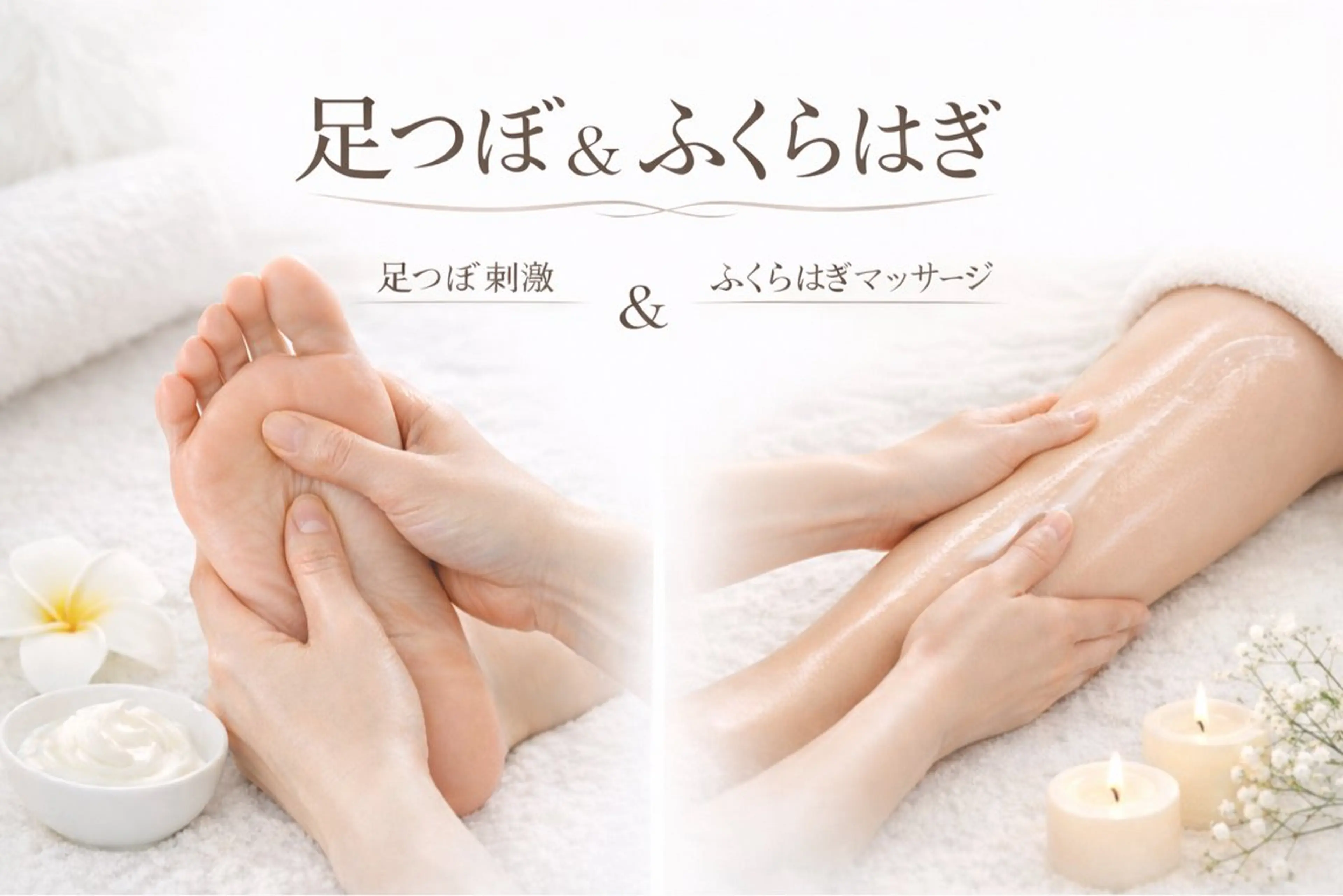 \何度でも同価格/✨NEW✨【足つぼ×ふくらはぎマッサージ】冷え性 血行促進  むくみケアでスッキリ美脚への写真