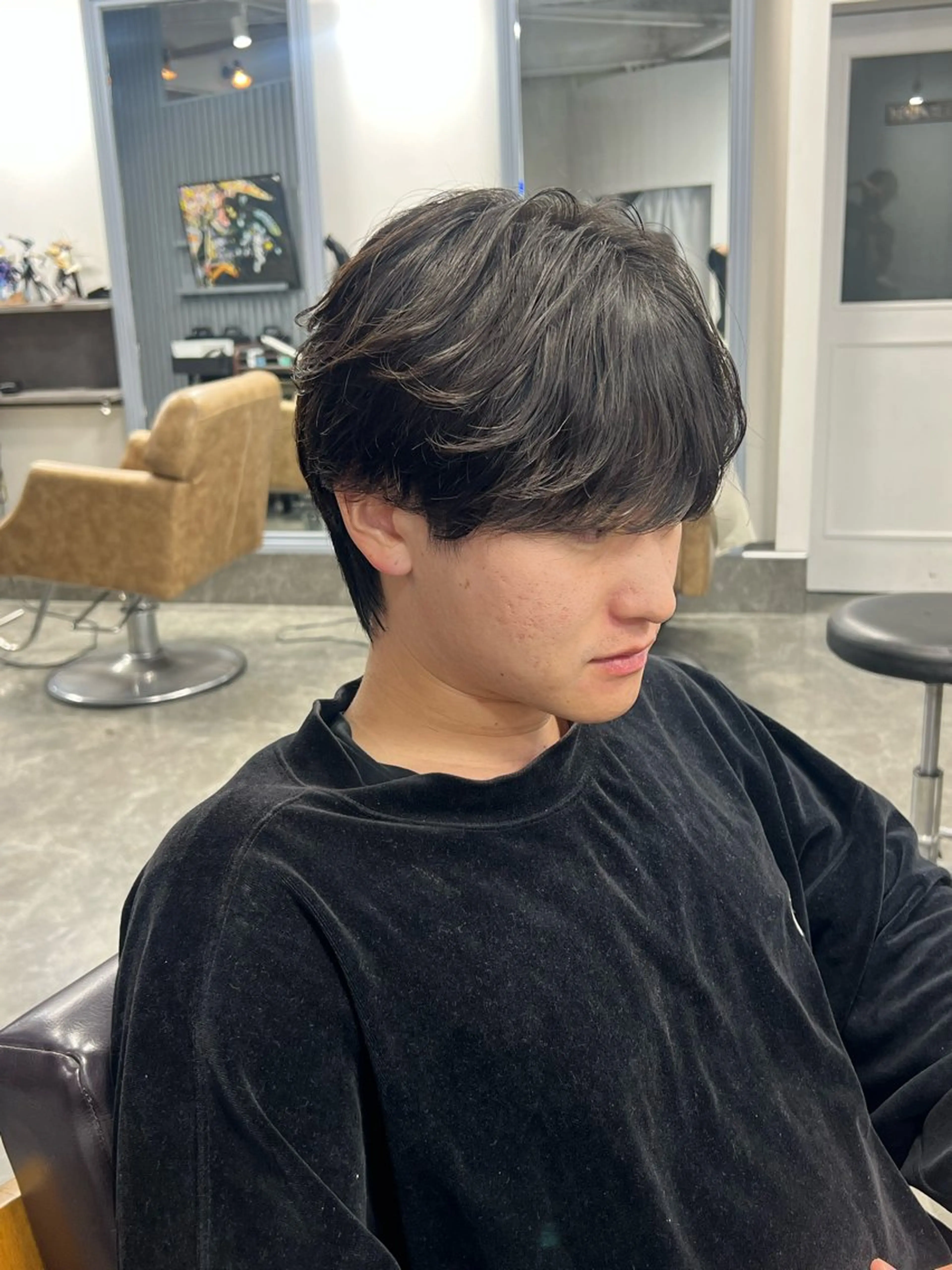 ショート カット パーマ 梅田/パーマ特化/ メンズパーマ/一色翔のヘアスタイル