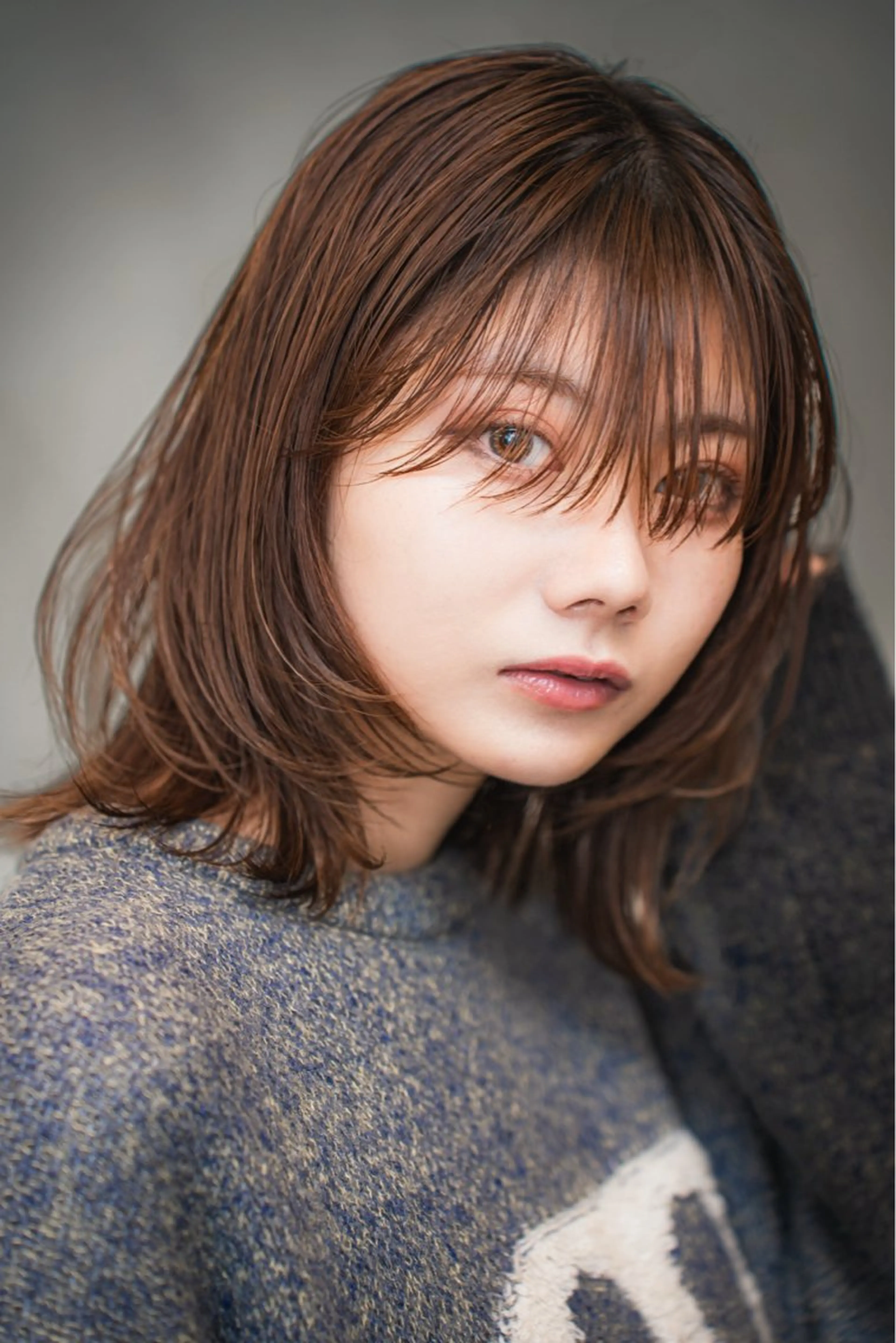 ミディアム カラー MINX似合わせボブ 髪質改善/岩城槙乃介のヘアスタイル