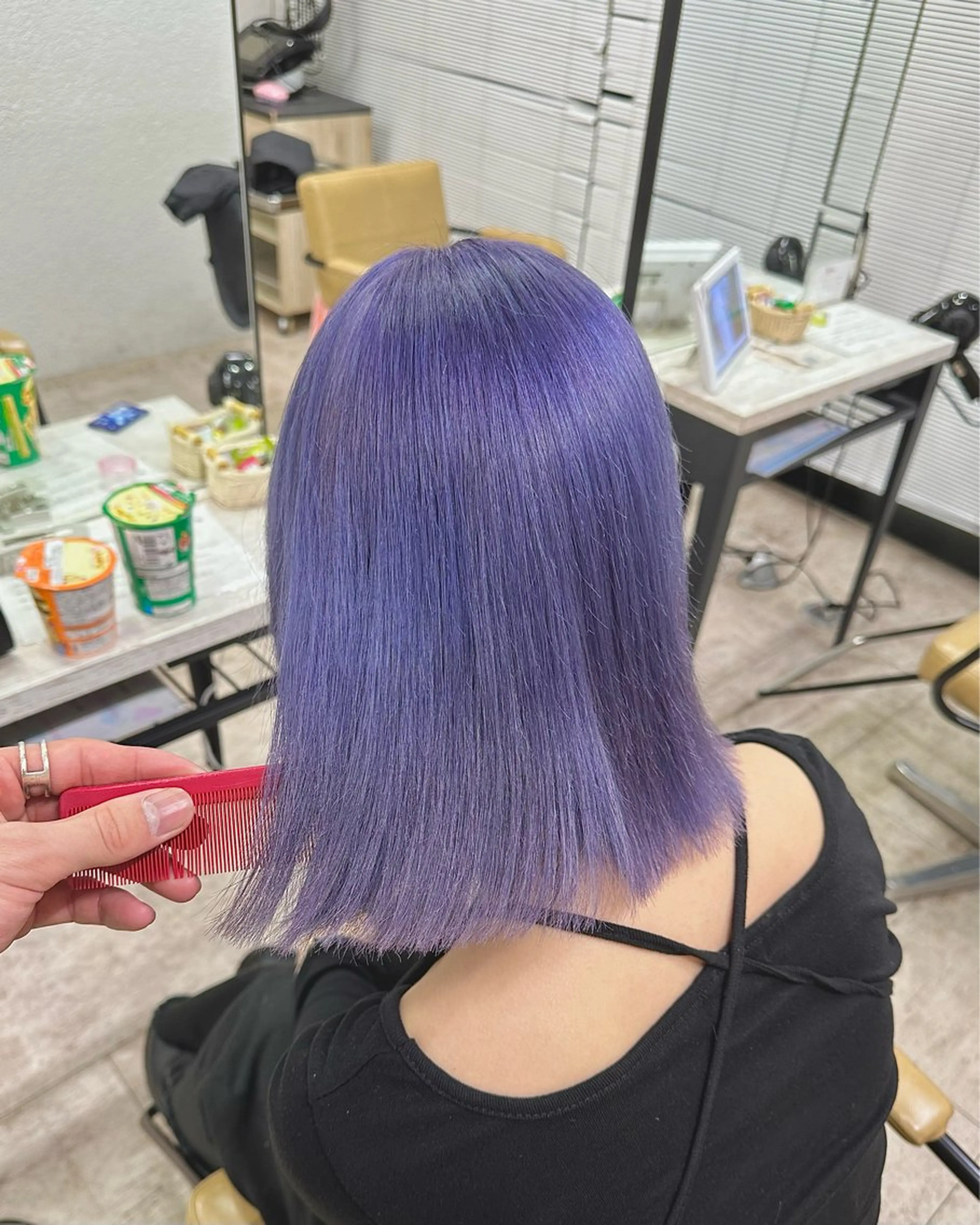 ミディアム カラー カット ヘアカラー トリートメント 🦄ハイトーンカラー 🦄まるおしょうのヘアスタイル