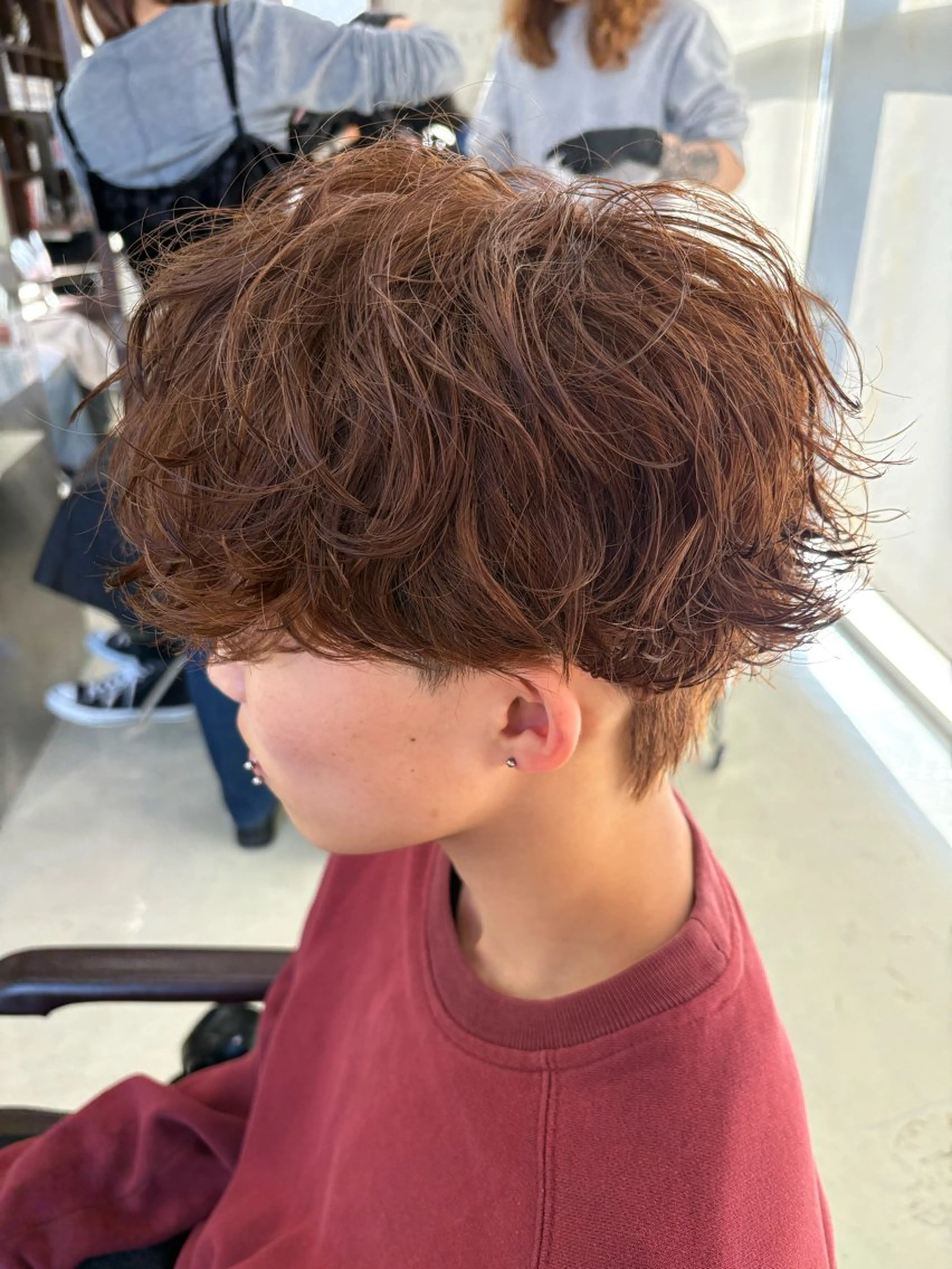 カラー パーマ メンズ メンズパーマ カット パーマ fifth原宿 宮部蓮のヘアスタイル