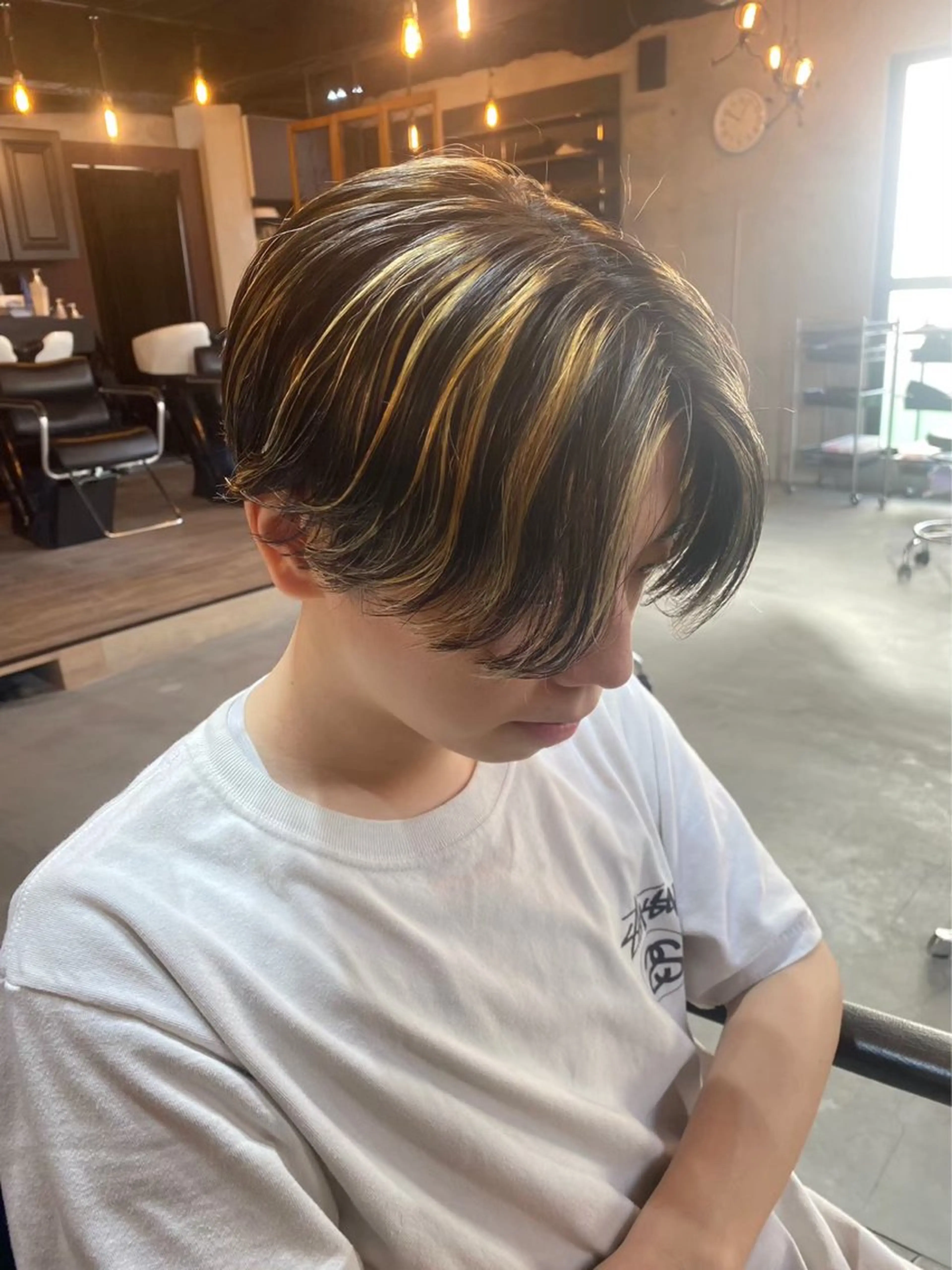 カラー パーマ メンズ 石川 歳也のヘアスタイル