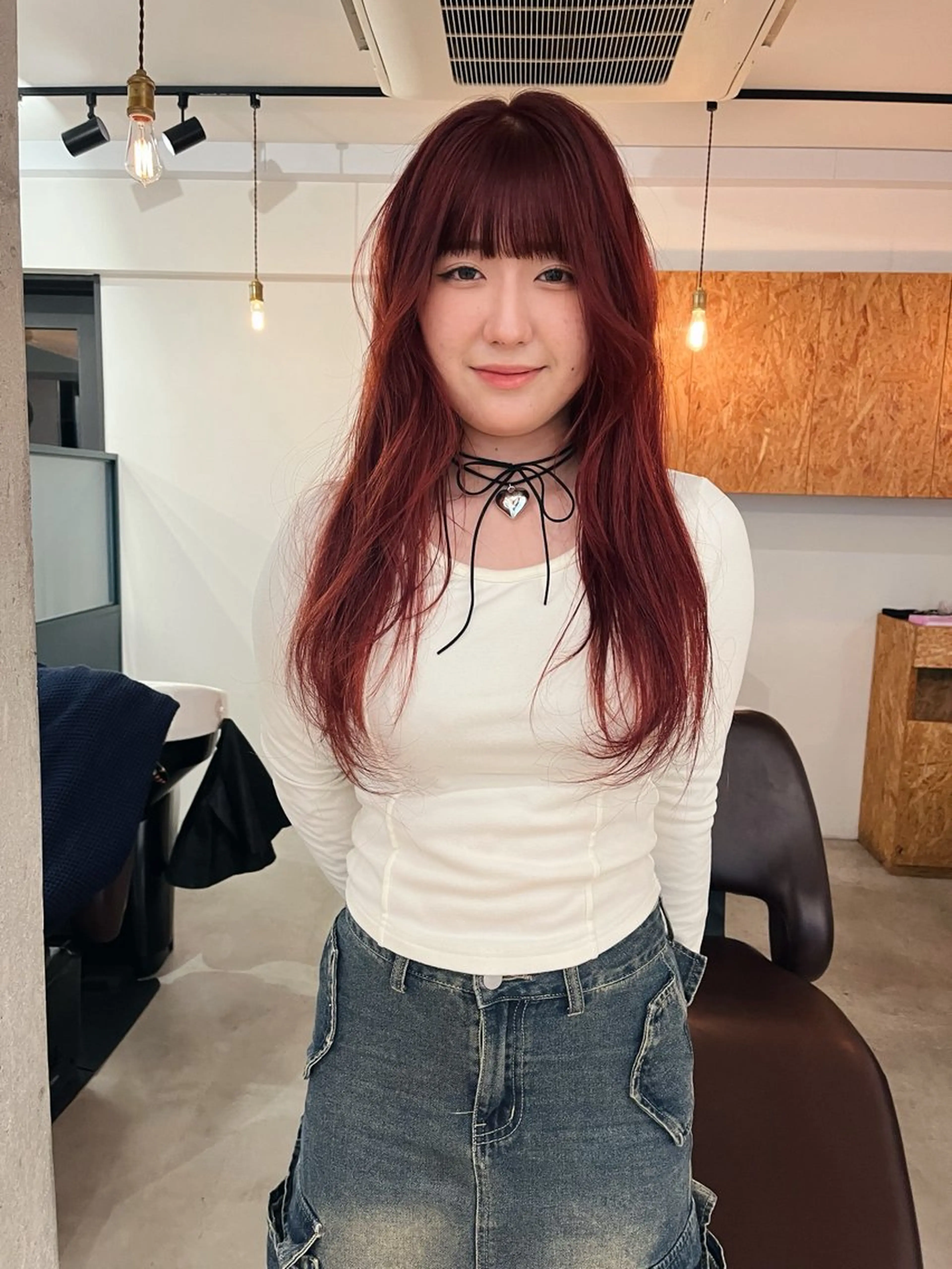 ロング カラー 暖色/パーマ 🌼クニトウメイのヘアスタイル