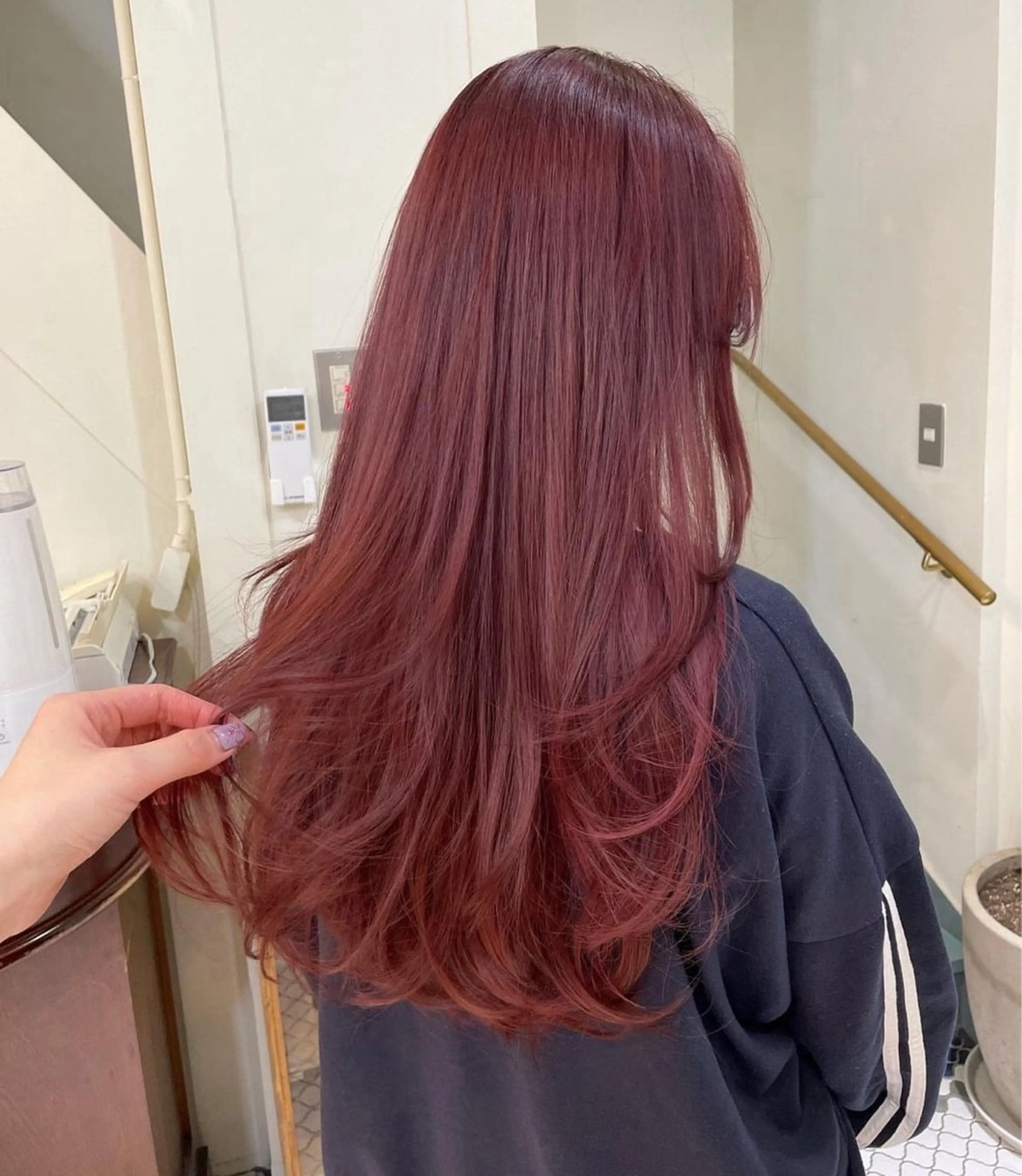 ロング カラー ボルドーカラー ブラウンカラー カシス ピンクカラー レッドカラー 🍒暖色カラー🍒 渋谷/YUUのヘアスタイル