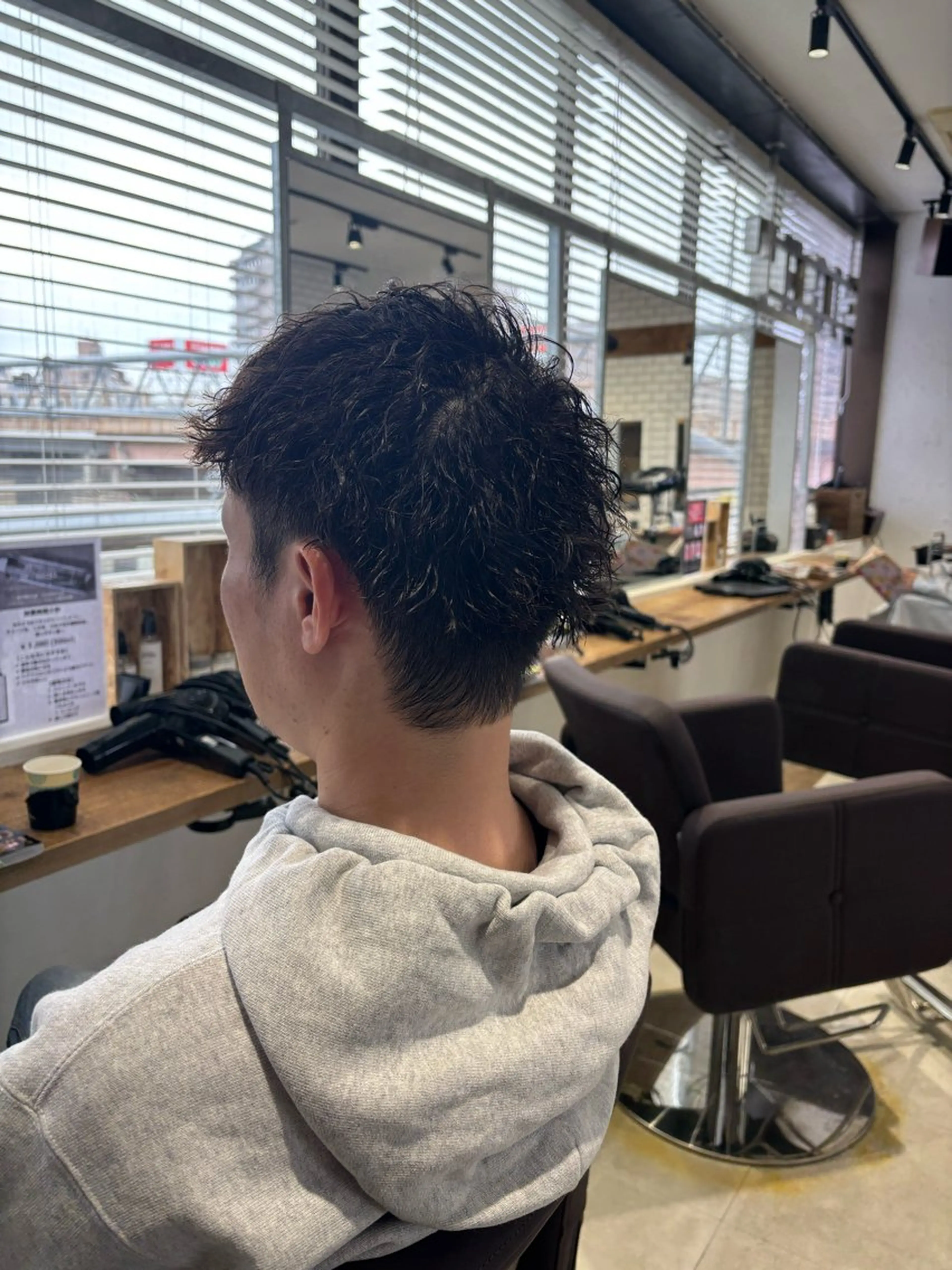 ミディアム カット パーマ トリートメント 菊地 優斗のヘアスタイル