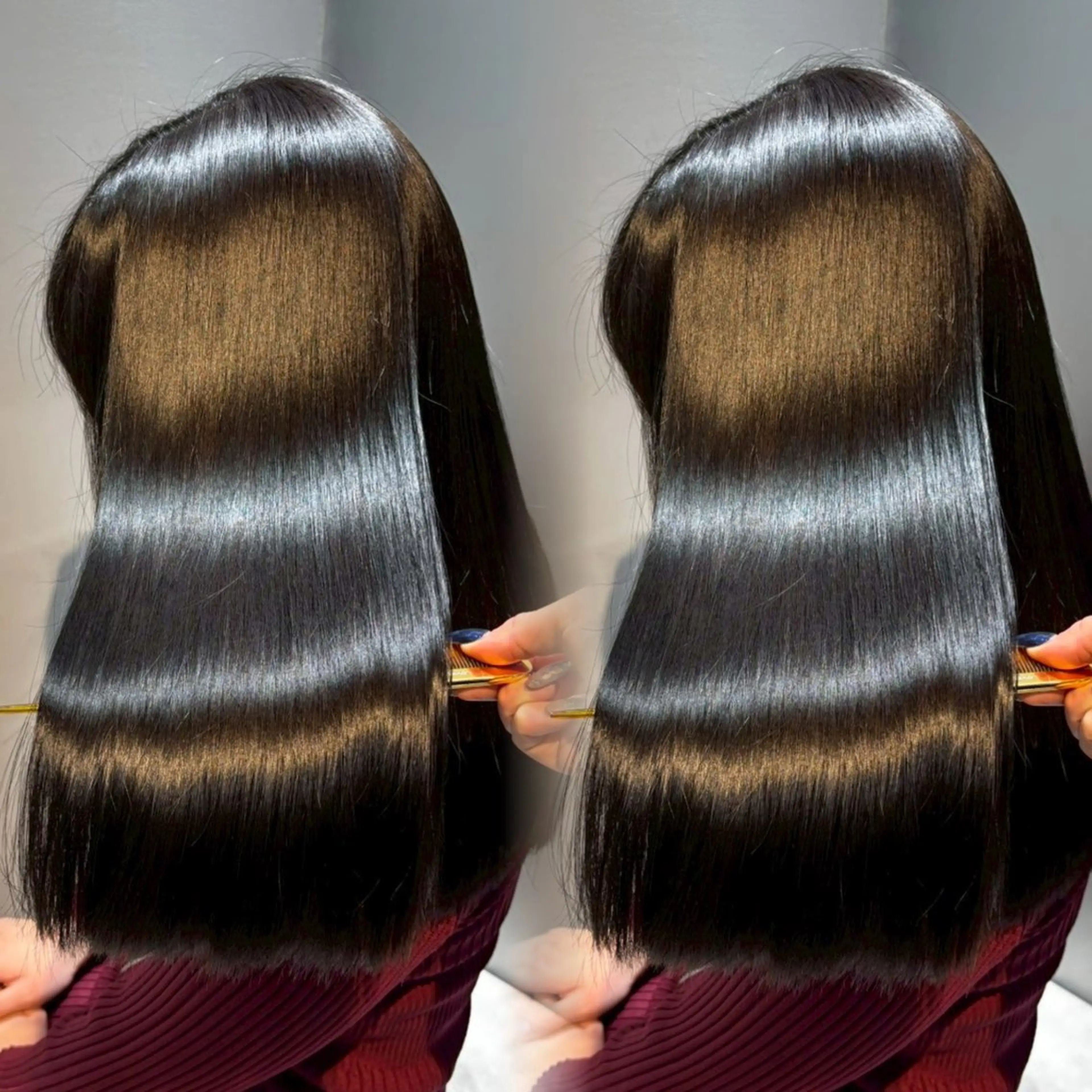 ロング カラー カット ヘアカラー 縮毛矯正 トリートメント 髪質改善/美髪矯正 艶髪/Takutoのヘアスタイル