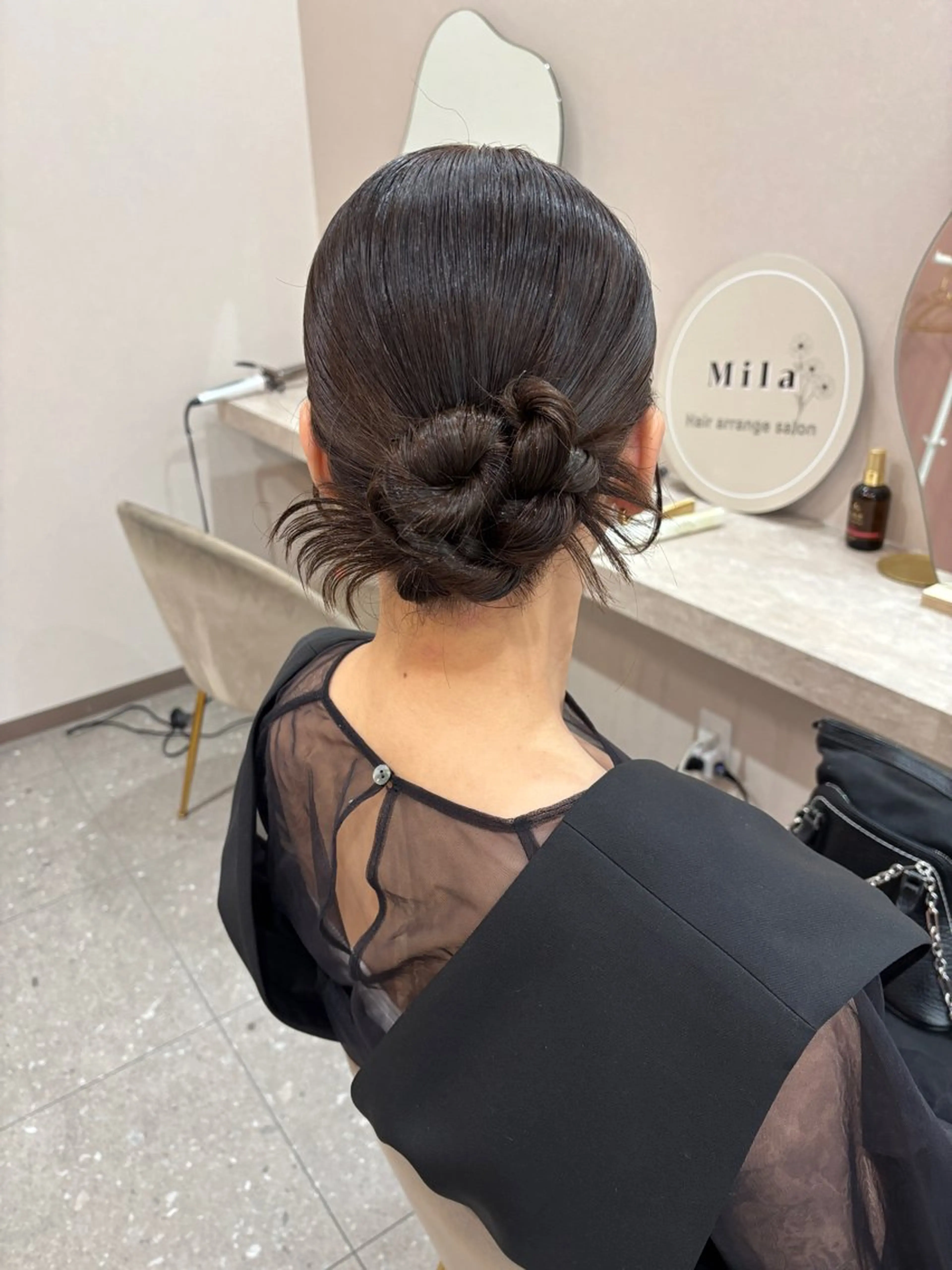 ヘアアレンジ ヘアセット Mila hinaのヘアスタイル