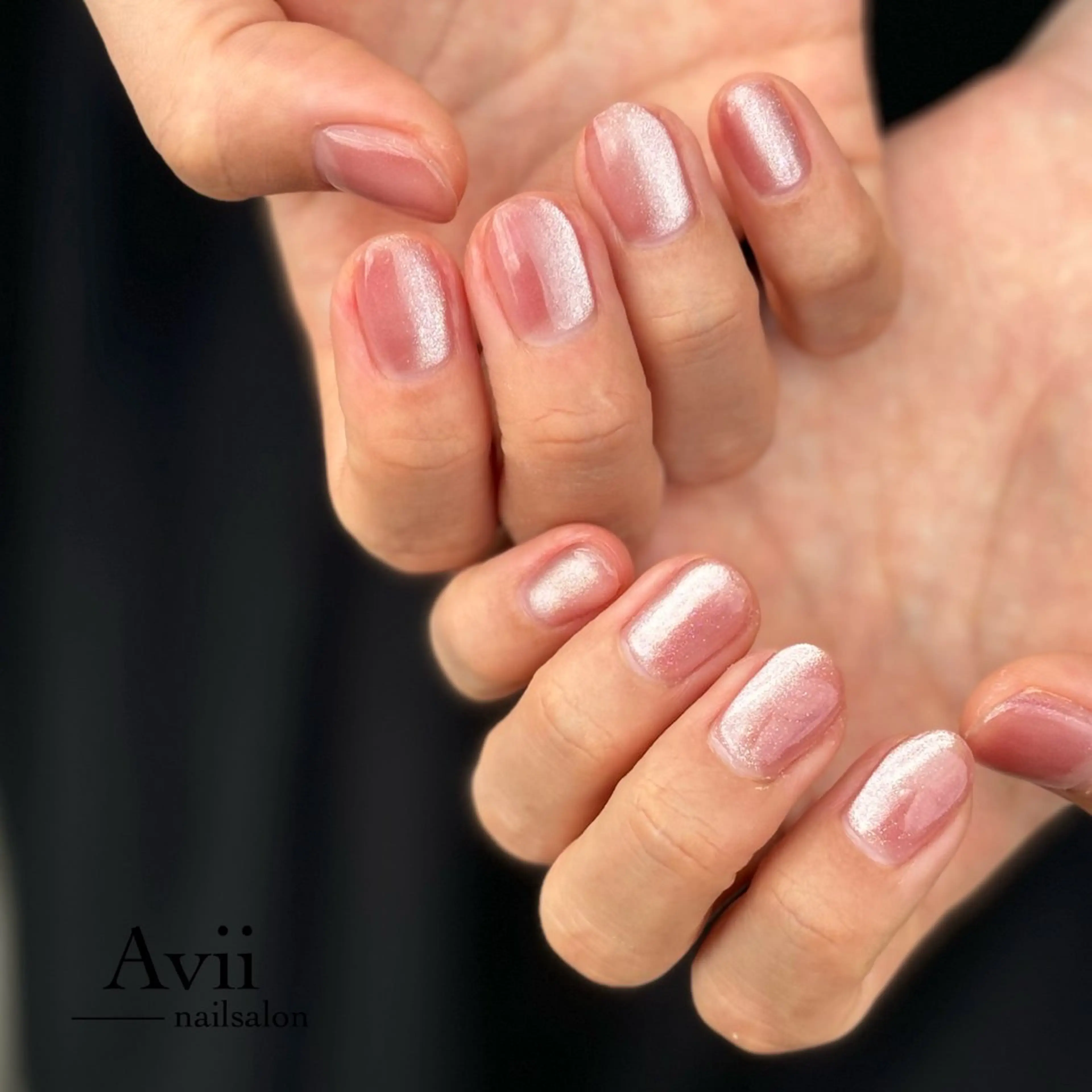 ネイル ピンク シンプルネイル うるつやネイル🫧 Amiのネイルデザイン