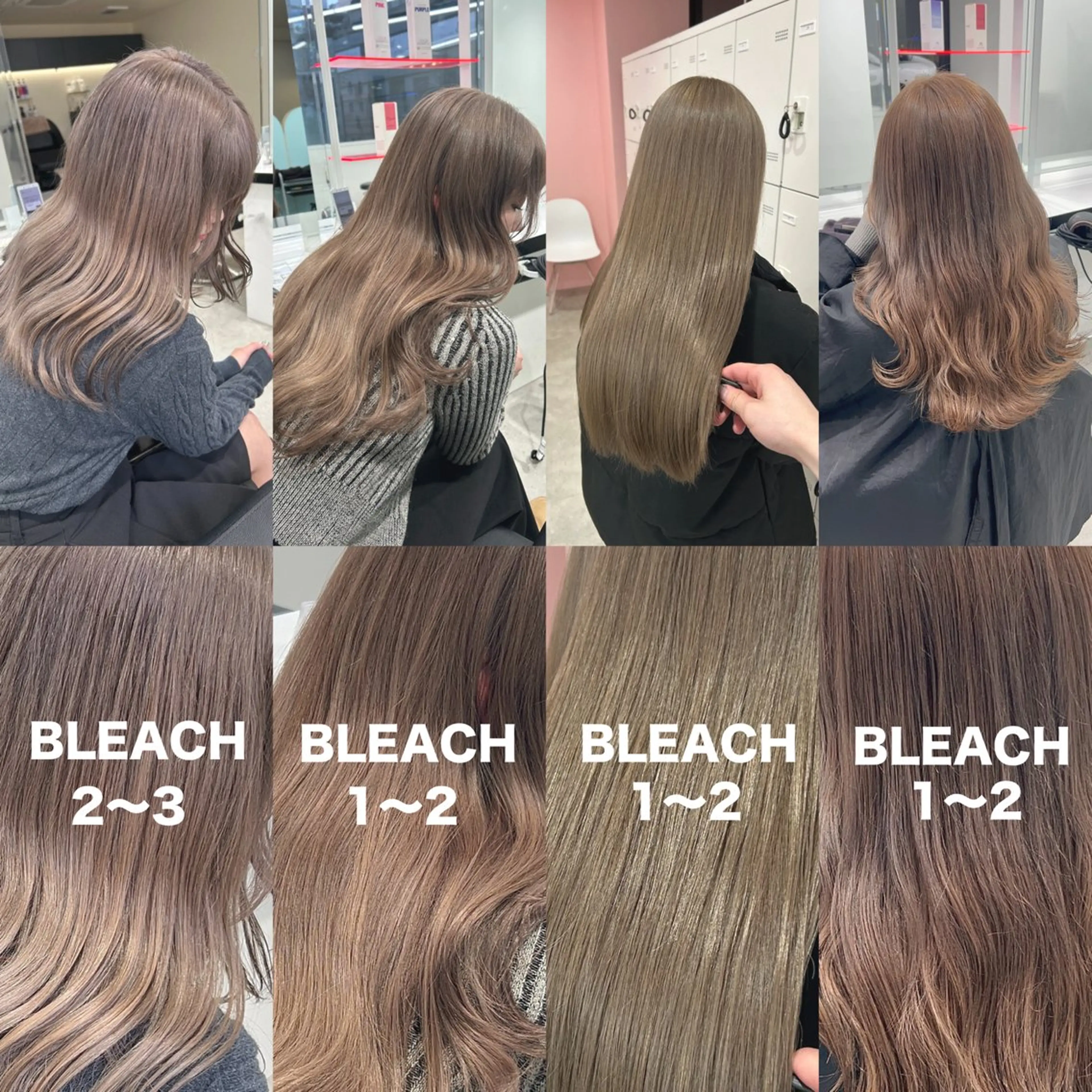 ロング カラー ヘアカラー 履歴修正屋さん／ ブロンド／ホワイトのヘアスタイル