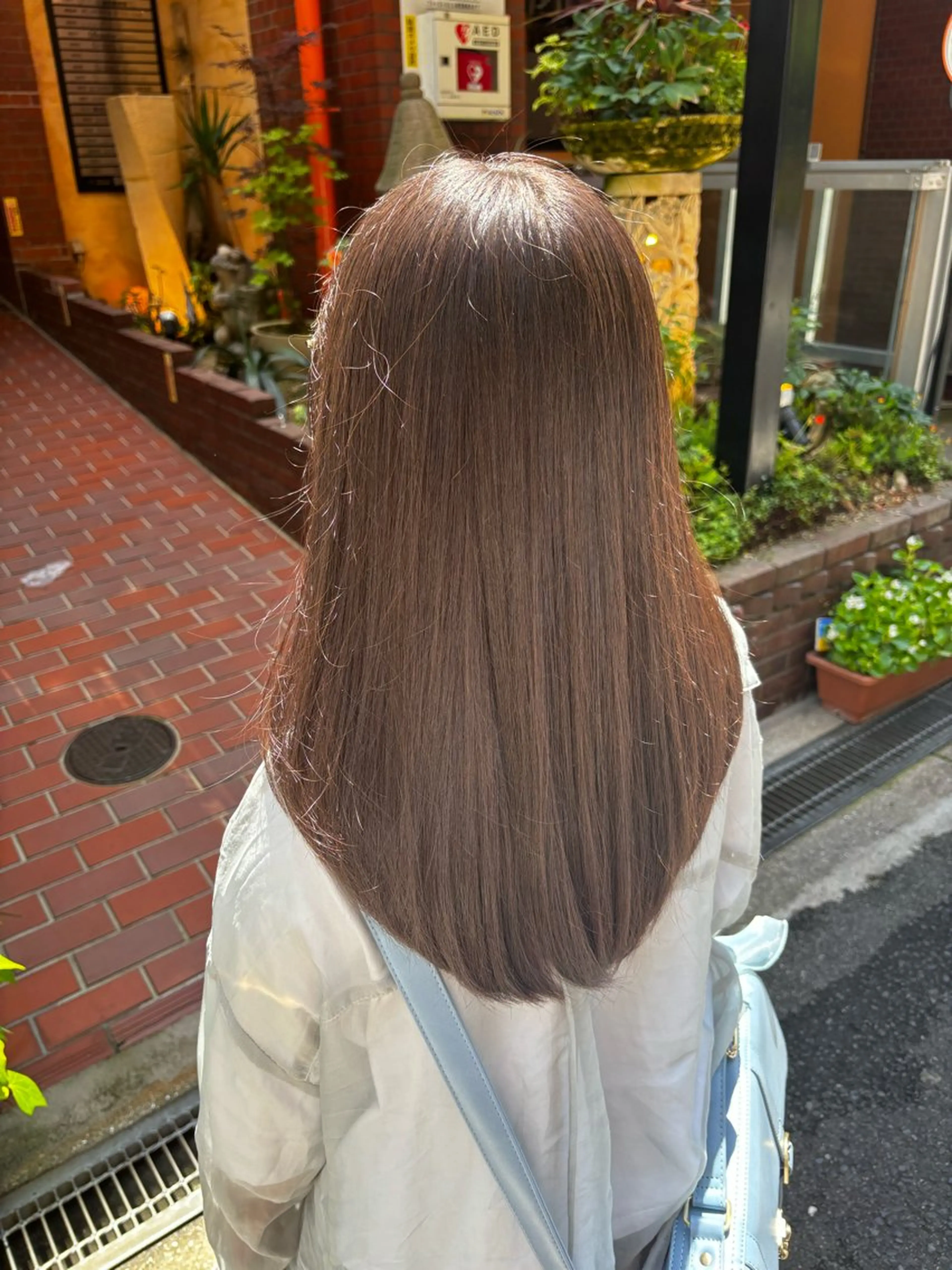 ロング シオン/艶髪カラー/ 韓国ヘアのヘアスタイル