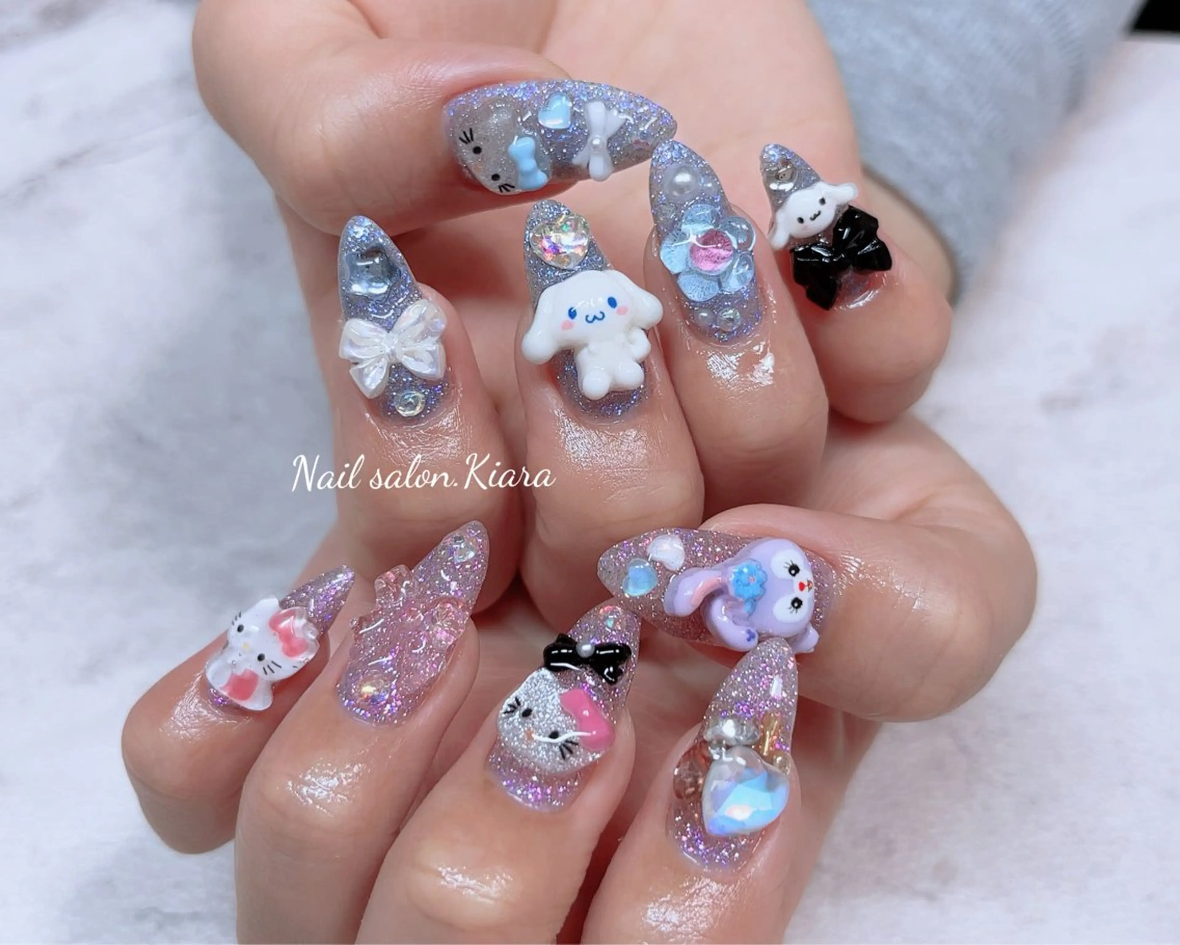 ネイル フラッシュネイル マグネットネイル 🍭Kiara Nail🍭のネイルデザイン