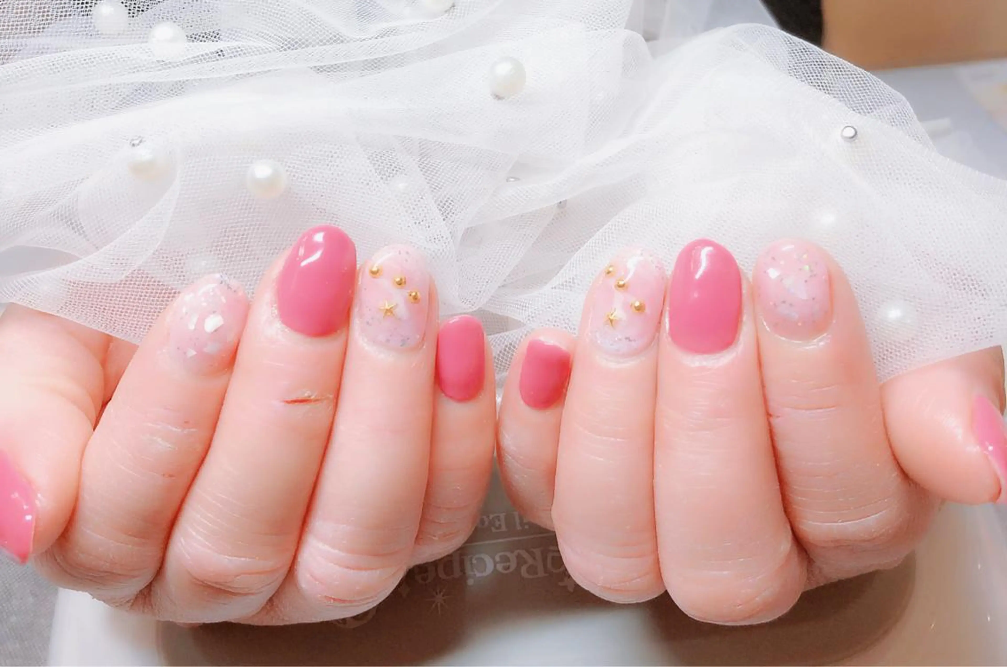 ネイル ハンドネイル マジック ミラーのネイルデザイン