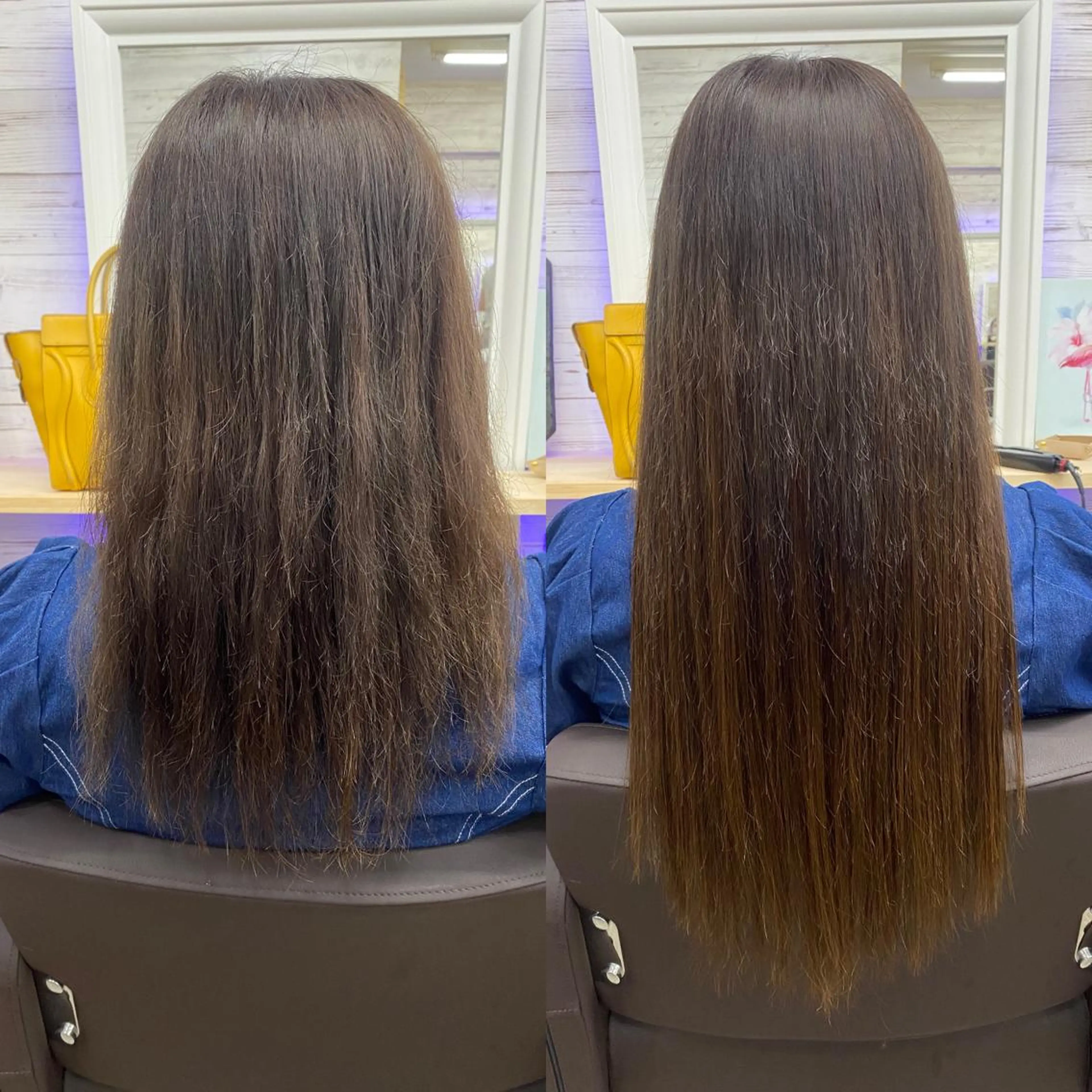 セミロング カラー ヘアアレンジ ショートボブ 編み込みエクステ シールエクステ セミロングパーマ バレイヤージュ LAVENDIA 初音のヘアスタイル