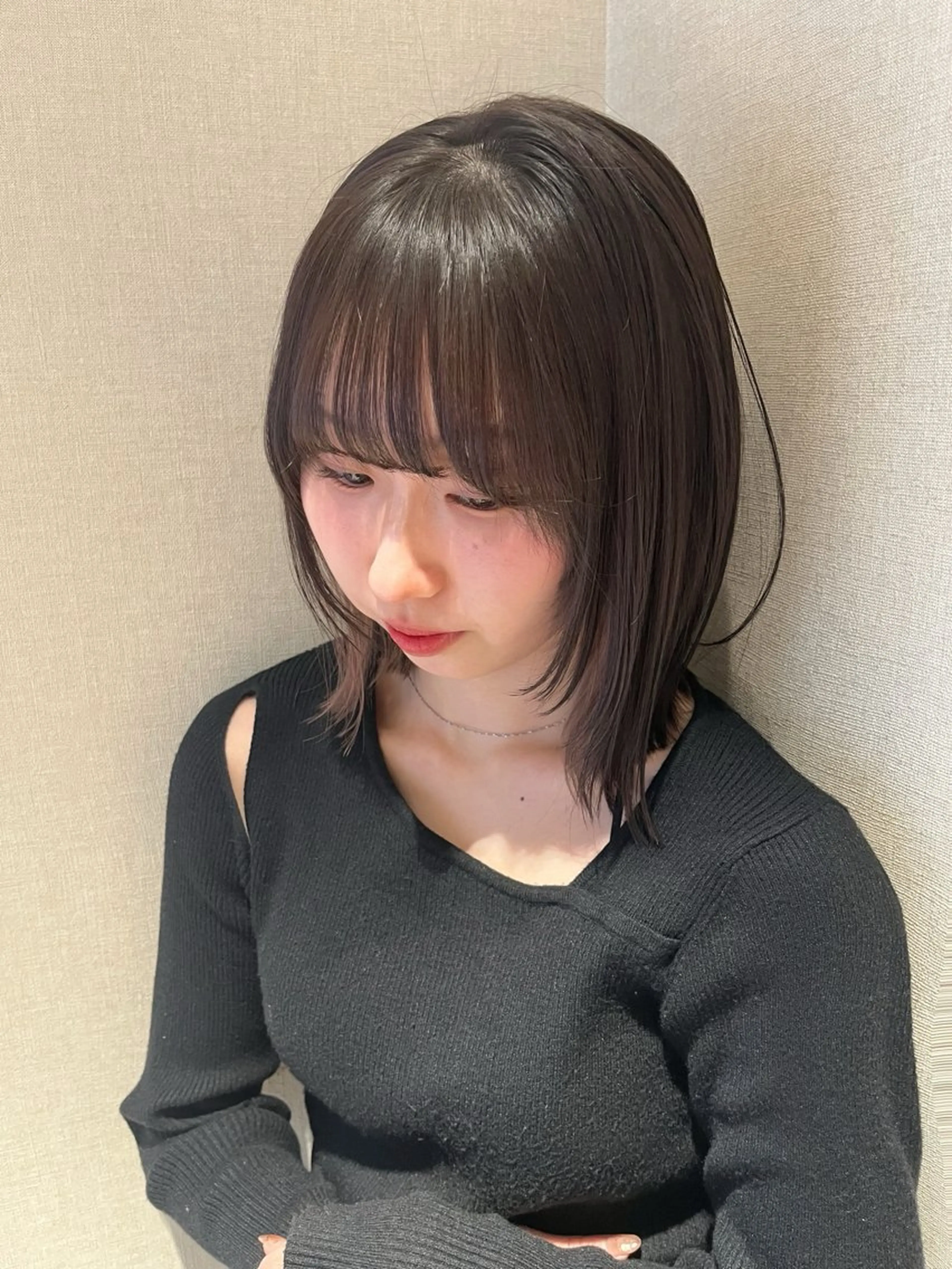 ミディアム カット トリートメント 外川 生純美ೀ🌝のヘアスタイル