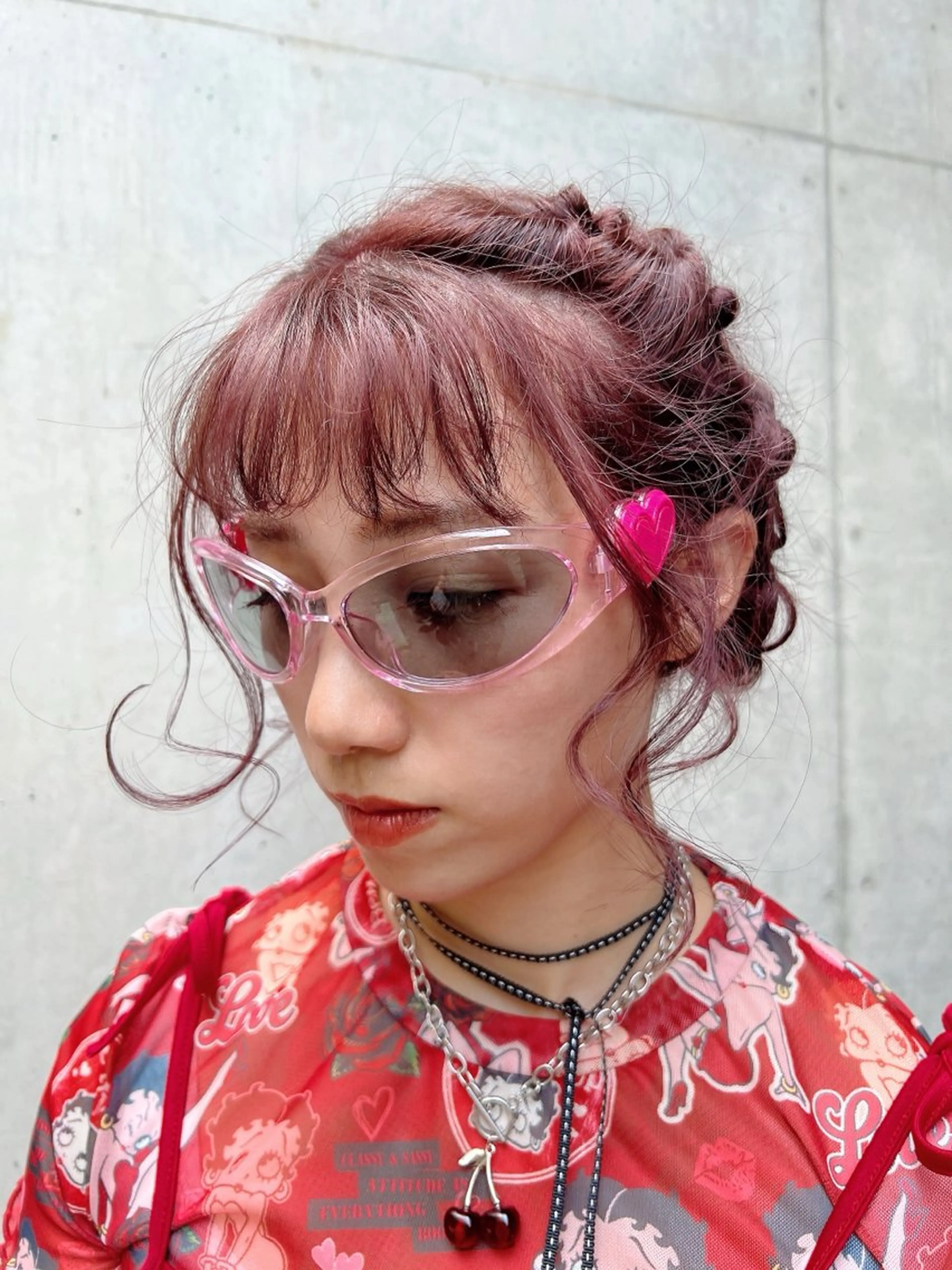 カラー ヘアアレンジ ハイトーン /愛子のヘアスタイル