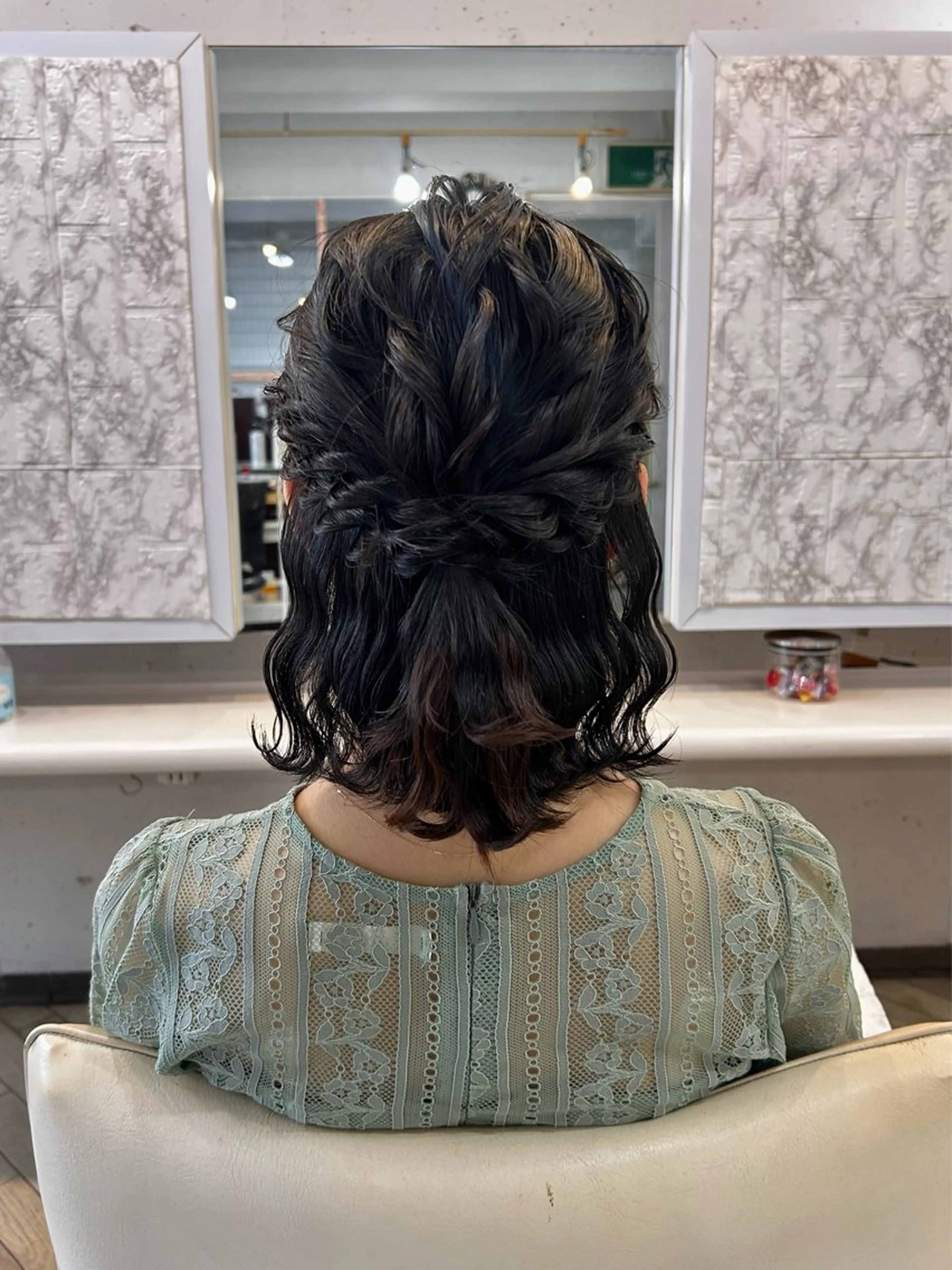 ミディアム ヘアセット konomi⛓🩶 カラー/ヘアアレンジのヘアスタイル