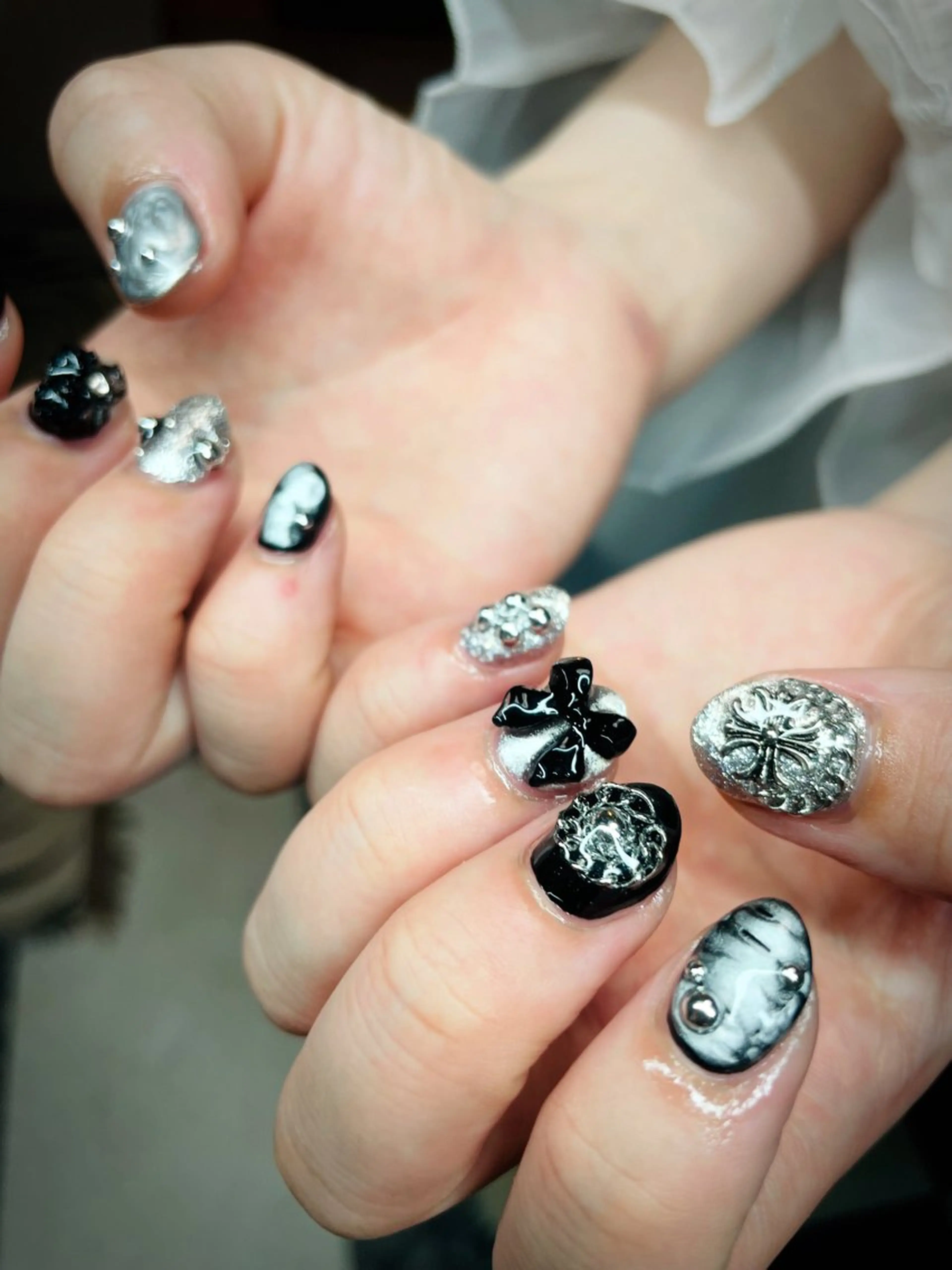 ネイル アートネイル シンプルネイル ハンドネイル posa nail モエミのネイルデザイン