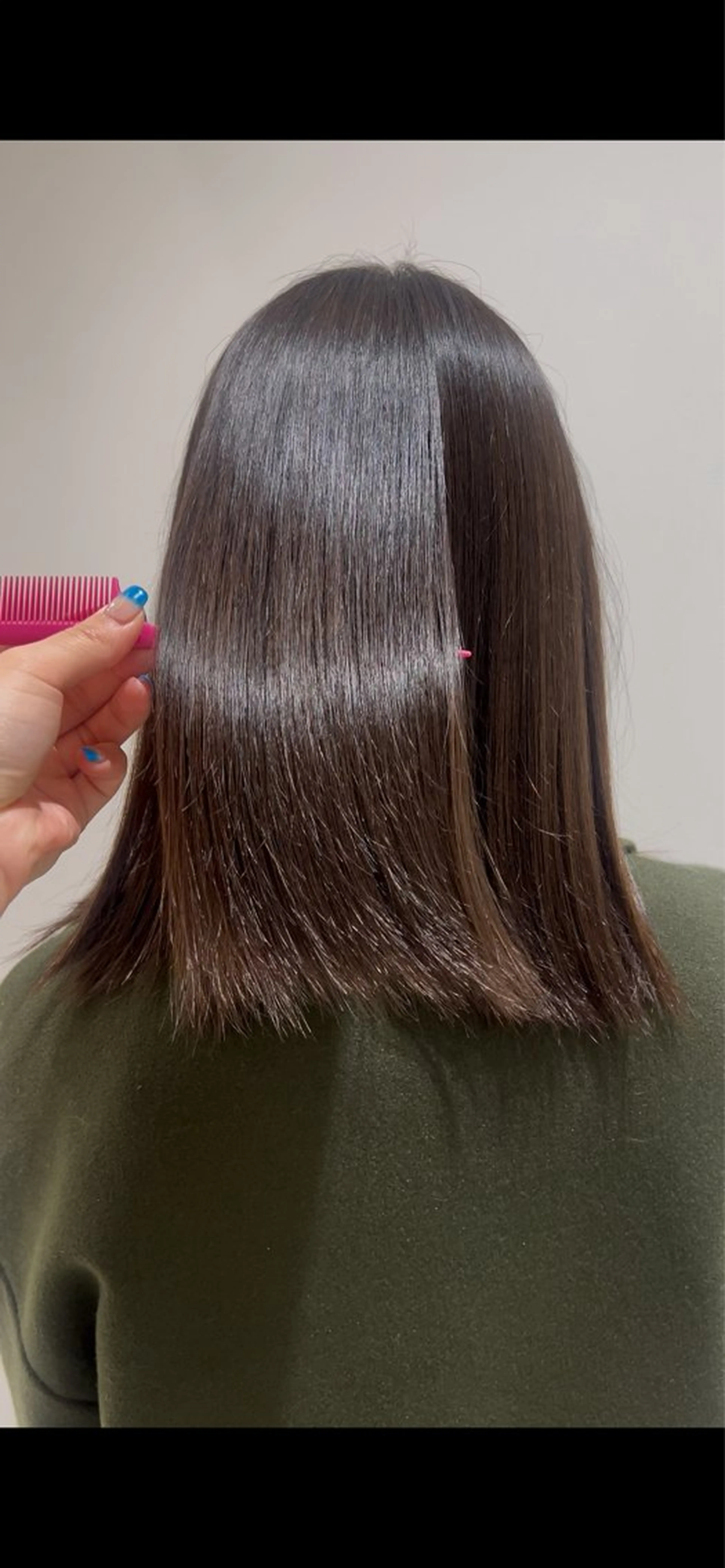 ミディアム トリートメント りな/ボブ /ダブルカラーのヘアスタイル